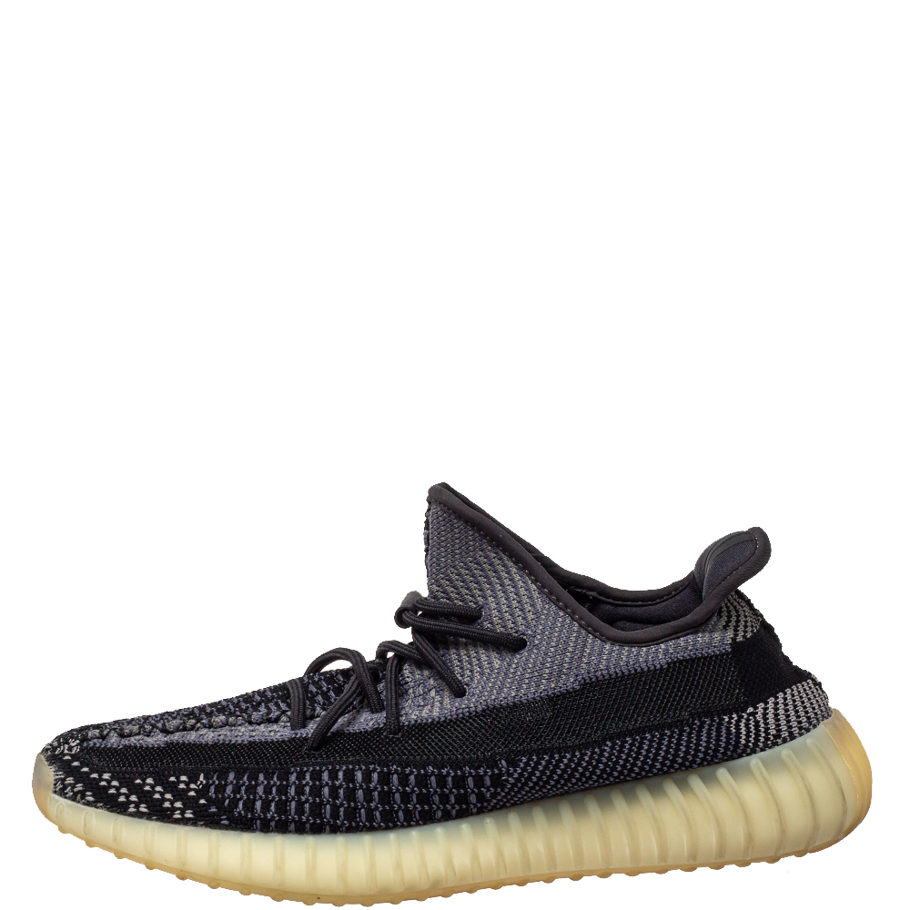 

Yeezy x adidas Black Knit Fabric Boost 350 V2 Carbon Sneakers Size