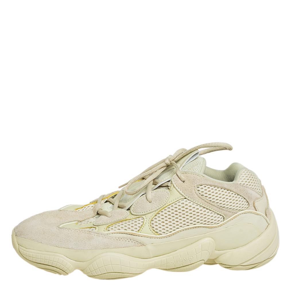 

Yeezy x adidas Yellow Mesh And Suede 500 Desert Rat Low Top Sneakers Size 46 2/3