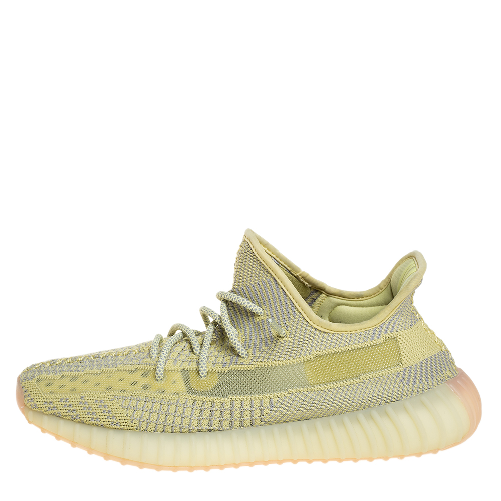 

Yeezy x adidas Green Knit Fabric Boost 350 V2 Antlia Low Top Sneakers Size