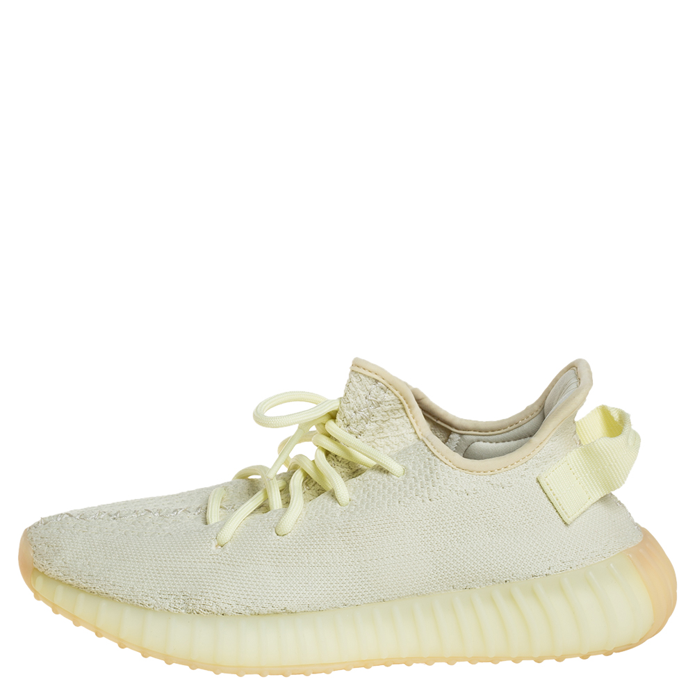 

Yeezy x adidas Green Knit Fabric Boost 350 V2 Butter Sneakers Size