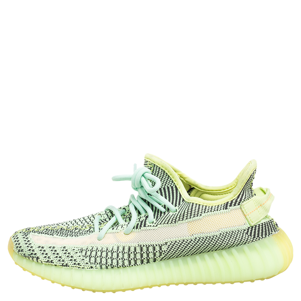 

Yeezy x Adidas Green Knit Fabric Boost 350 V2 Yeezreel Non-Reflective Sneakers Size 40 2/3