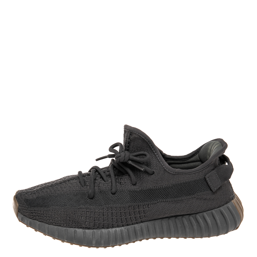 

Yeezy x Adidas Black Cotton Knit Boost 350 V2 Sneakers Size