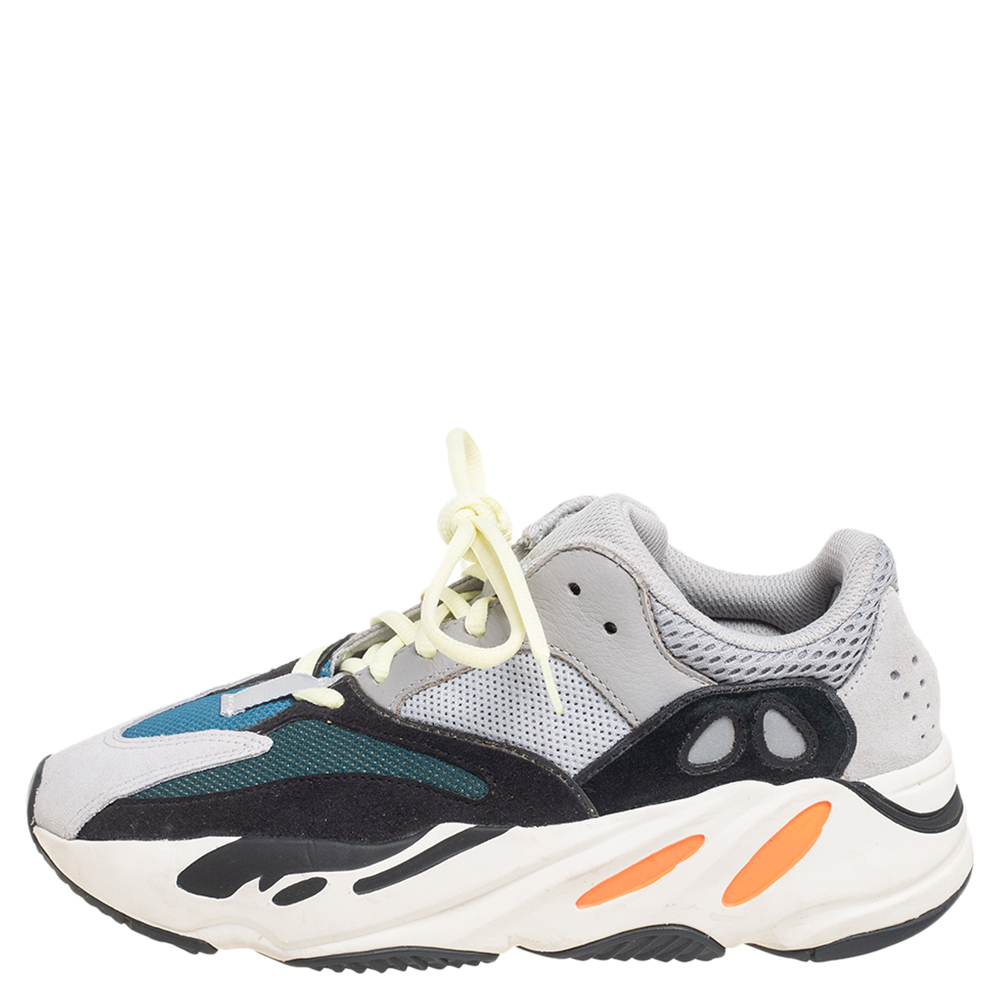 

Adidas X Yeezy Multicolor Suede, Leather and Mesh Boost 700 Wave Runner Sneakers Size