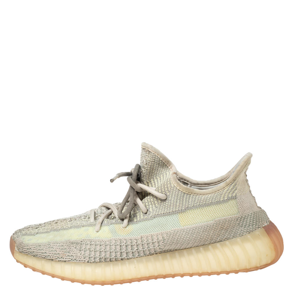 

Yeezy x Adidas Beige Knit Fabric Boost 350 V2 Sneakers Size 43 1/3