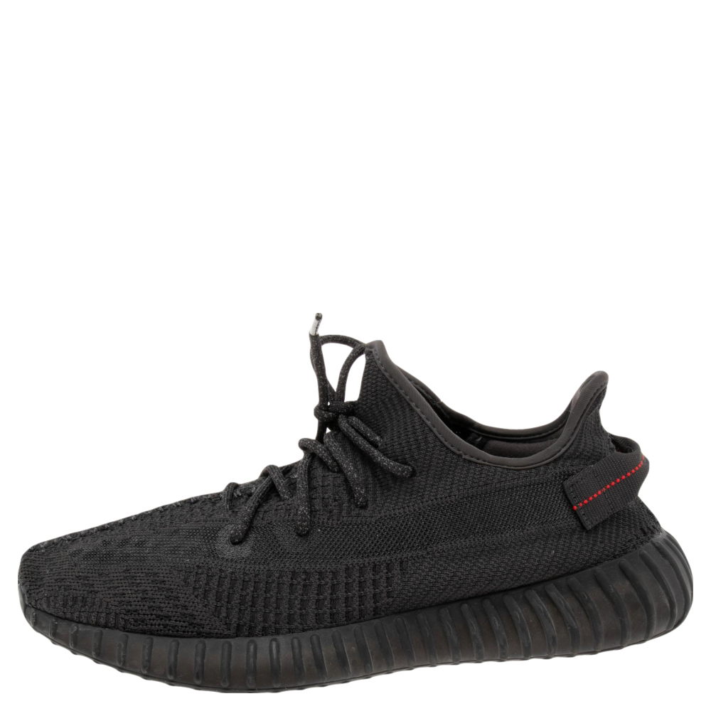 

Yeezy x Adidas Black Cotton Knit Boost 350 V2 Sneakers Size 46 2/3