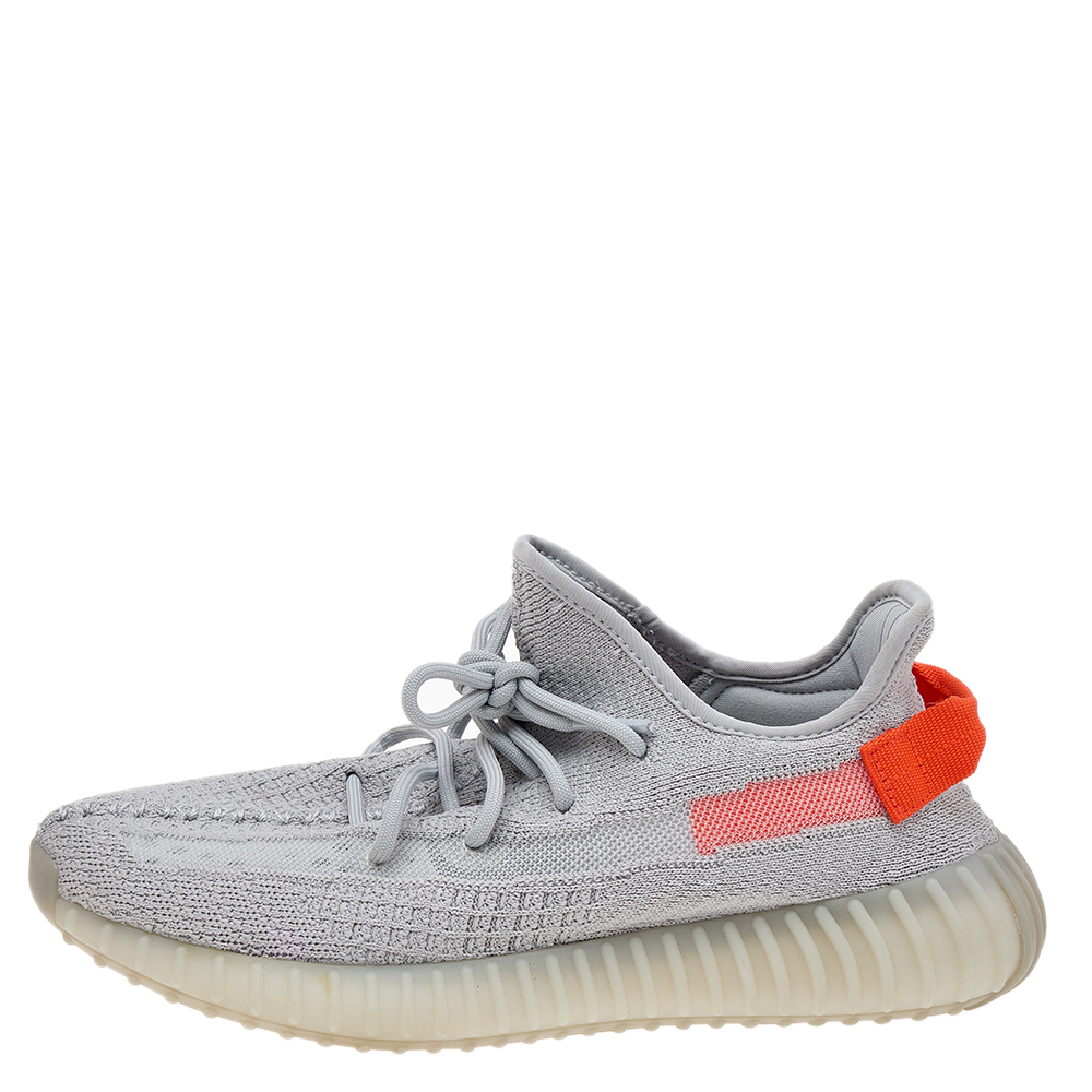 

Yeezy x Adidas Grey Knit Fabric Boost 350 V2 Tail Light Sneakers Size 42 2/3
