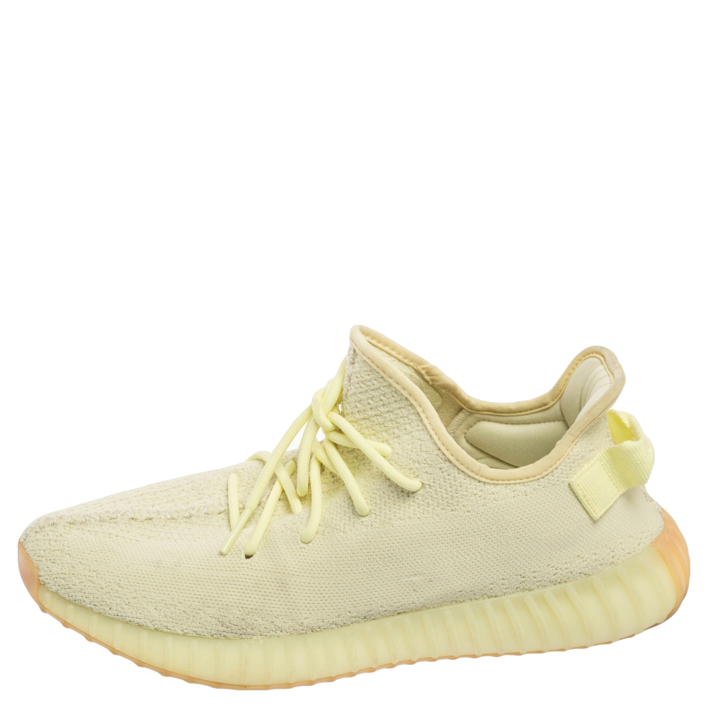 

Yeezy x Adidas Green Knit Fabric Boost 350 V2 Sneakers Size 46 2/3