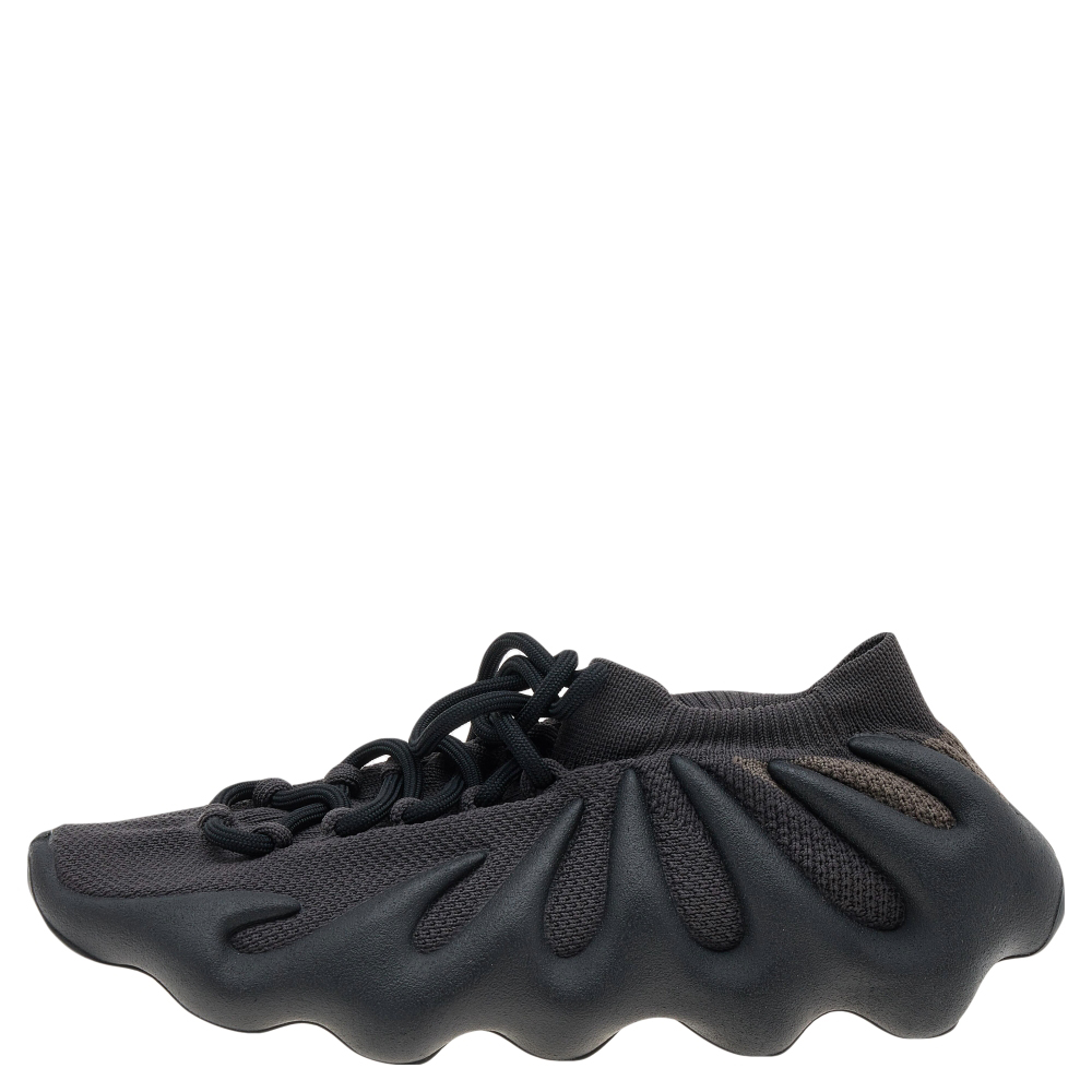 

Yeezy x Adidas Black Knit Fabric 450 Dark Slate Sneakers Size 40 2/3