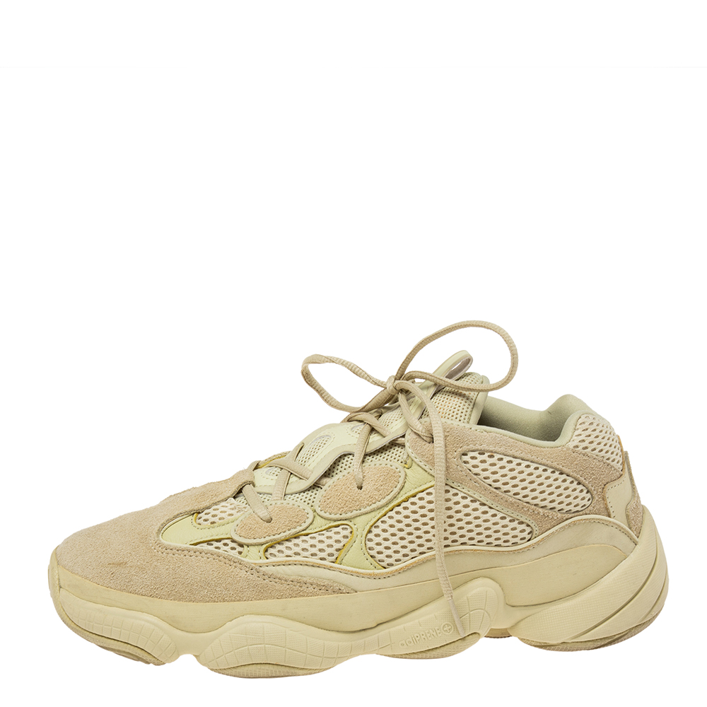 

Yeezy x adidas Lime Yellow Suede And Mesh Yeezy 500 Sumoye Sneakers Size  1/3