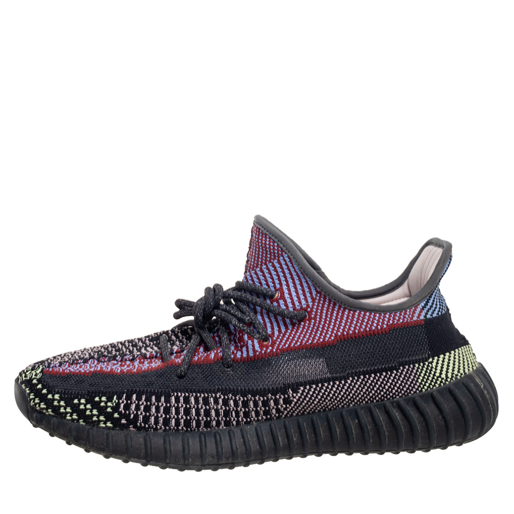 

Yeezy x Adidas Multicolor Knit Fabric Boost 350 V2 Yecheil (Non-Reflective) Sneakers Size