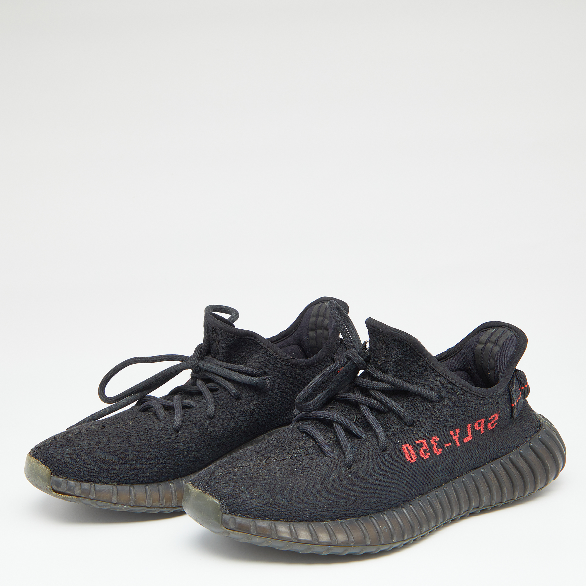 

Yeezy x Adidas Black Knit Fabric Boost 350 V2 Sneakers Size  1/3