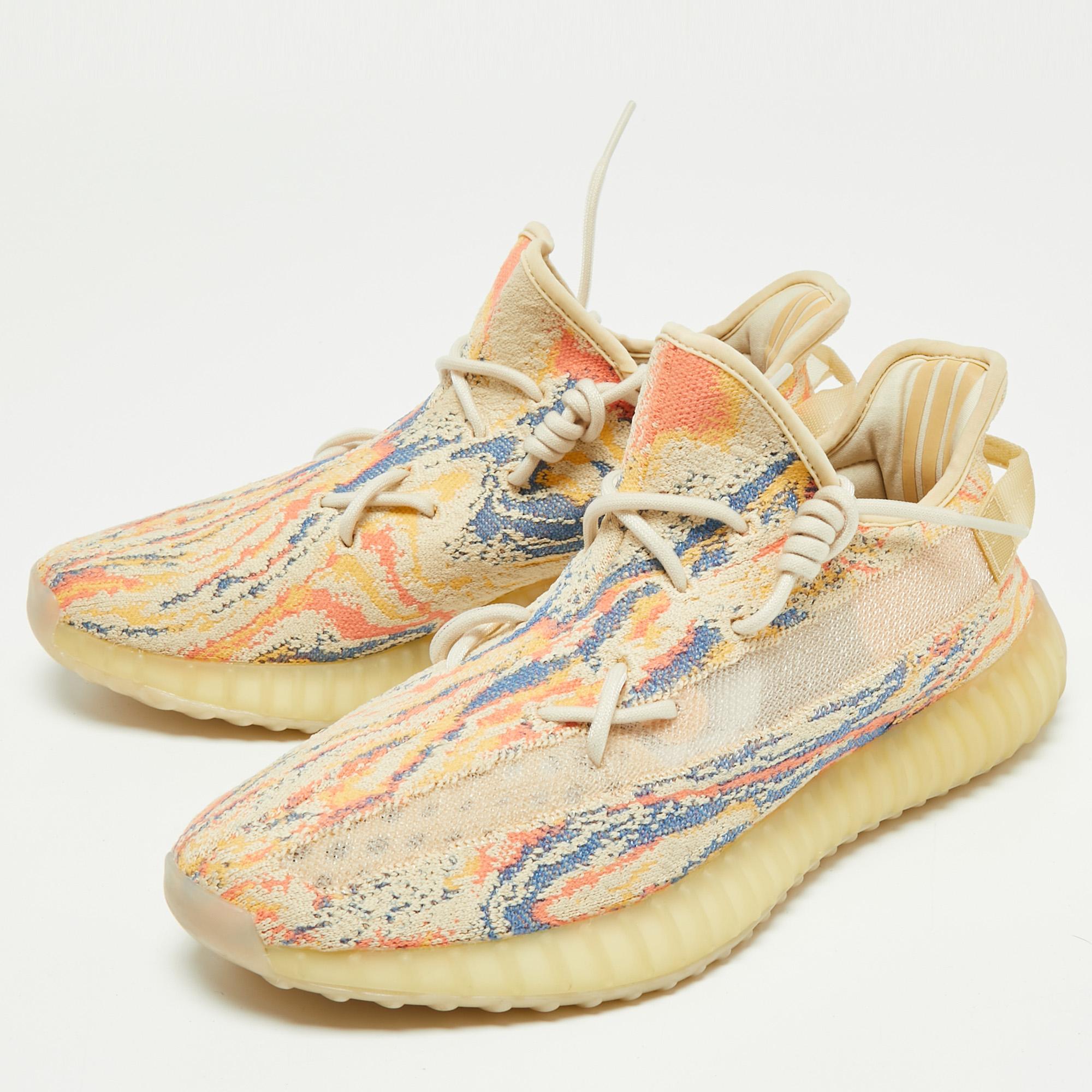 

Yeezy Multicolor Knit Fabric Boost-350-v2-Mx-Oat Sneakers Size 45 1/3
