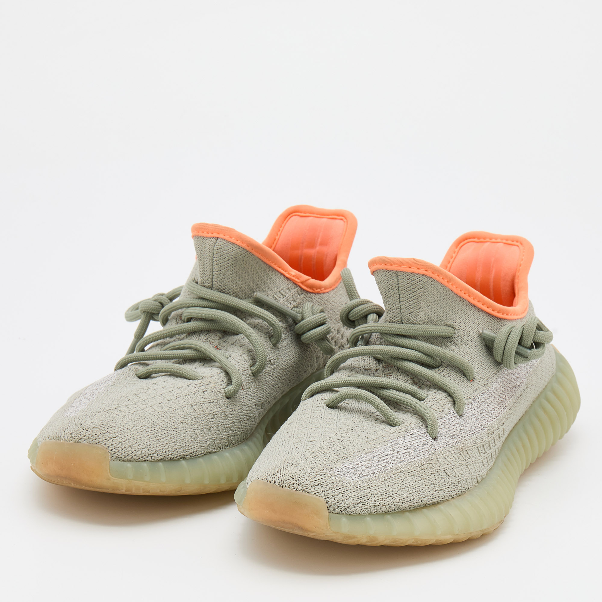 

Yeezy x Adidas Green/Grey Knit Fabric Boost 350 V2 Desert Sage Sneakers Size 36 2/3