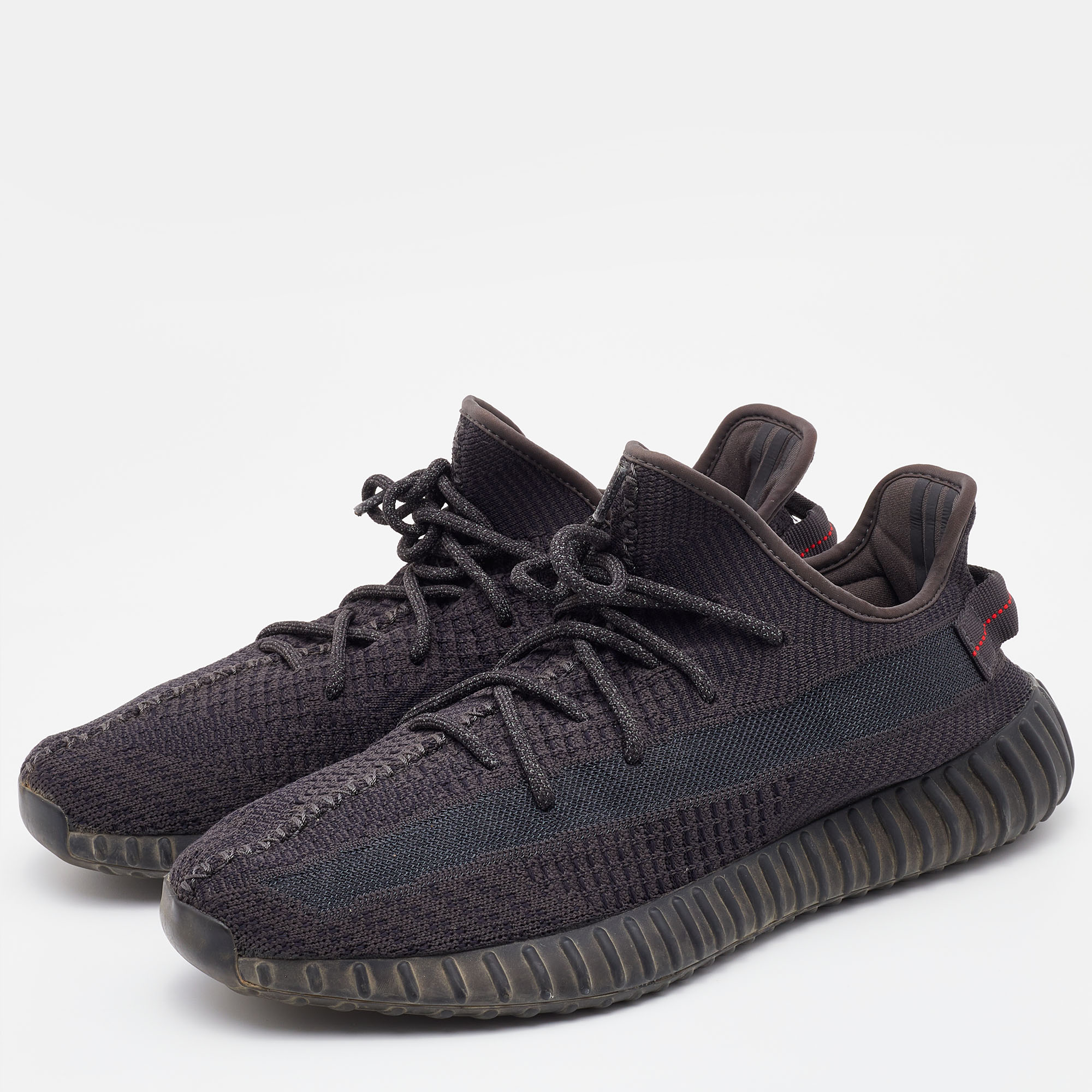 

Yeezy x Adidas Black Knit Fabric Boost 350 V2 Sneakers Size