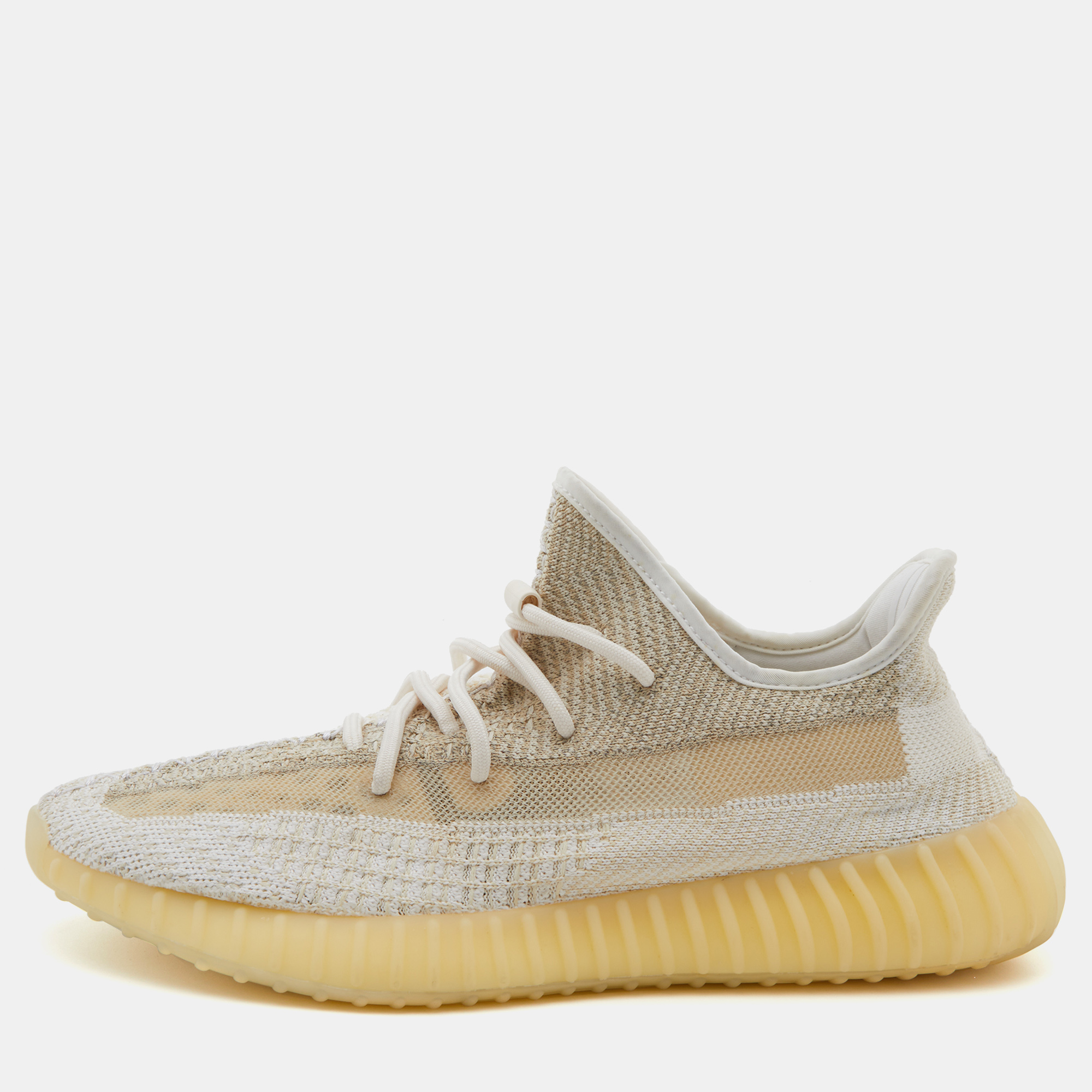 Yeezy x Adidas White Knit Fabric Boost 350 V2 Cream Low Top