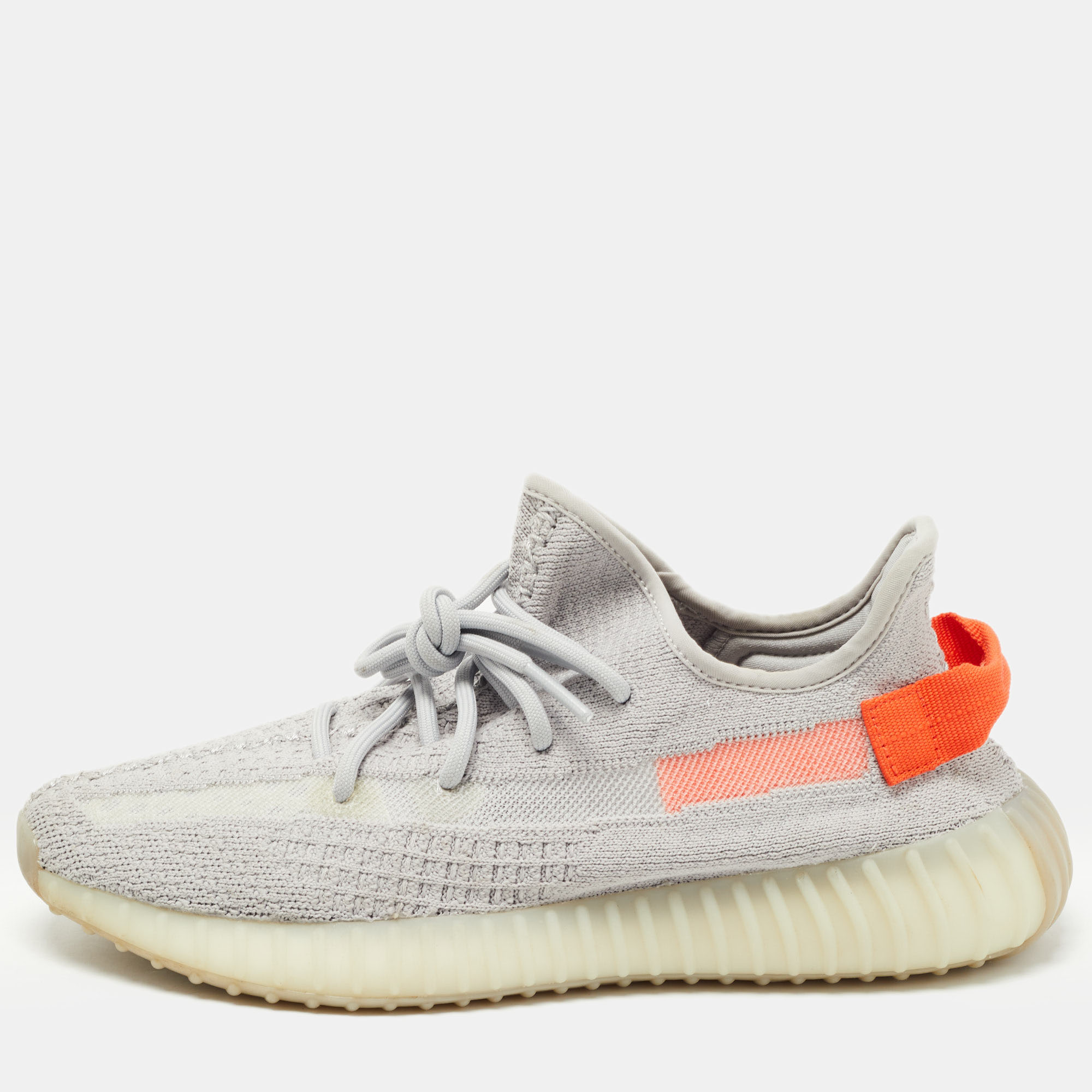 Pre-owned Yeezy X Adidas Grey Knit Fabric Boost 350 V 2 Lundmark ...