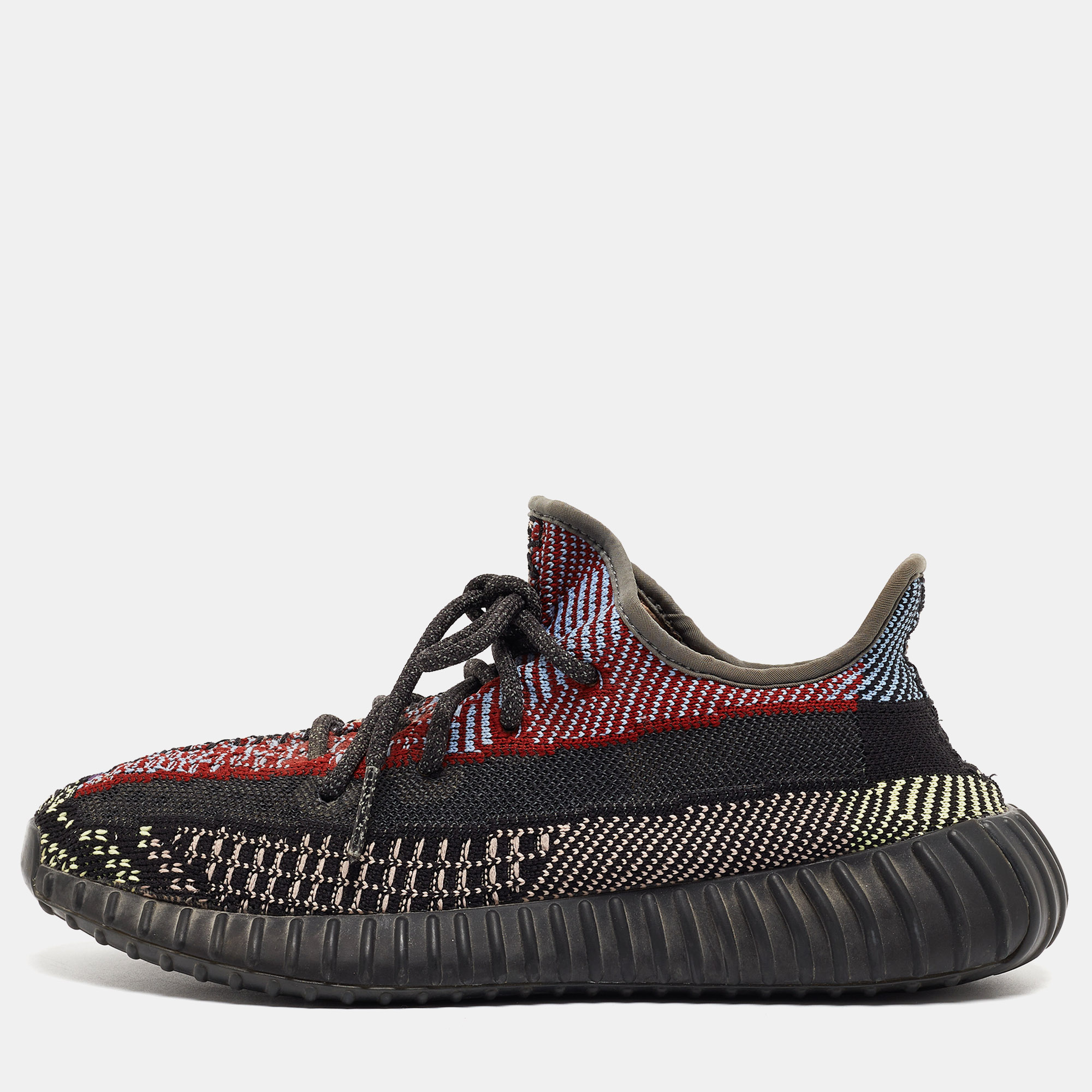 Pre-owned Yeezy X Adidas Multicolor Mesh And Fabric Boost 350 V2 Yecheil Reflective Sneakers Size 40
