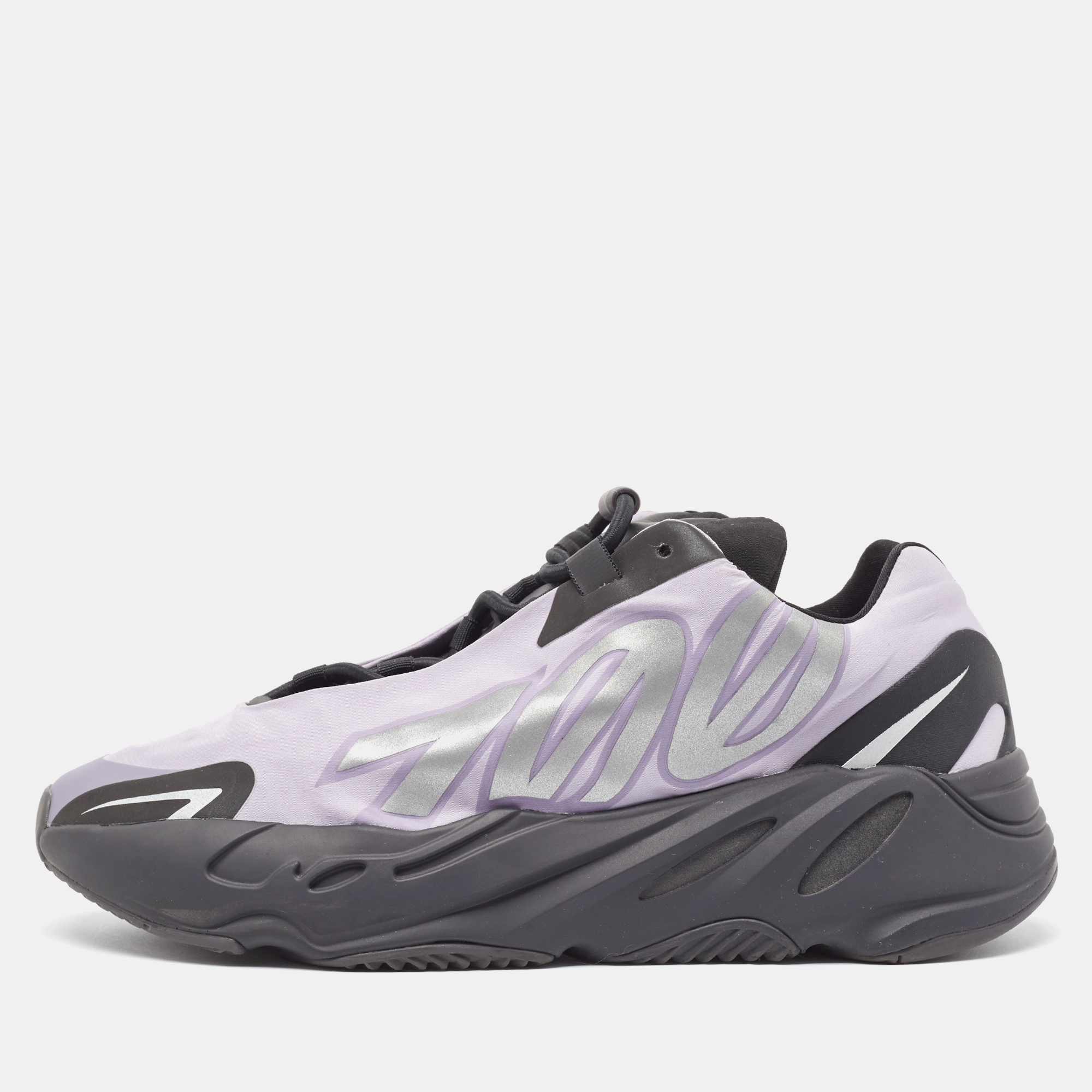 

Yeezy x Adidas Black/Lavender Nylon Boost 700 MNVN Geode Sneakers Size 42 2/3