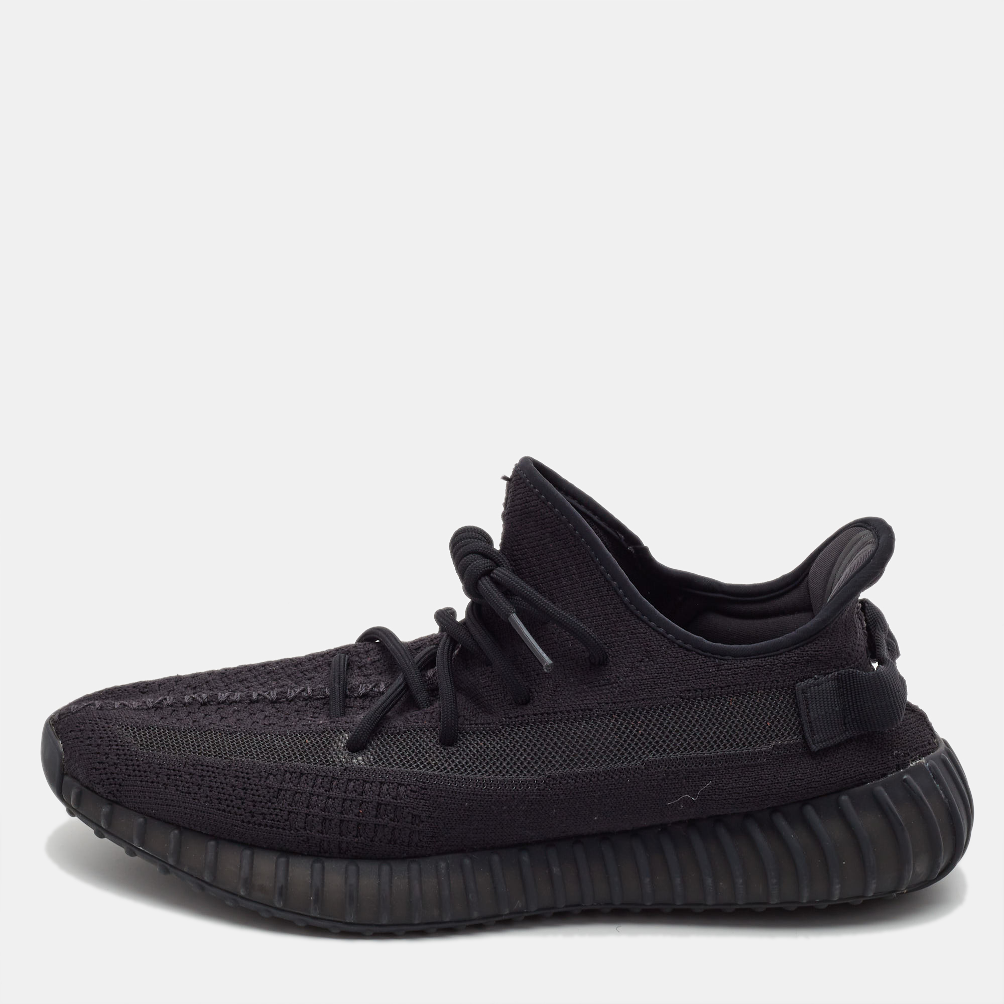 

Yeezy x Adidas Black Knit Fabric Boost 350 V2 Onyx Sneakers Size 46 2/3