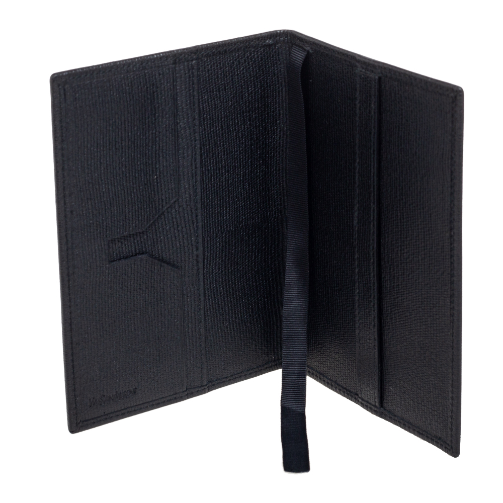 

Yves Saint Laurent Black Leather Passport Holder