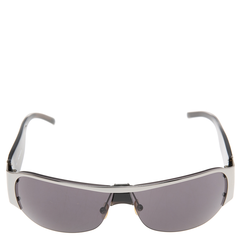 

Yves Saint Laurent Black/Silver YSL 2116/S Half Rim Sunglasses