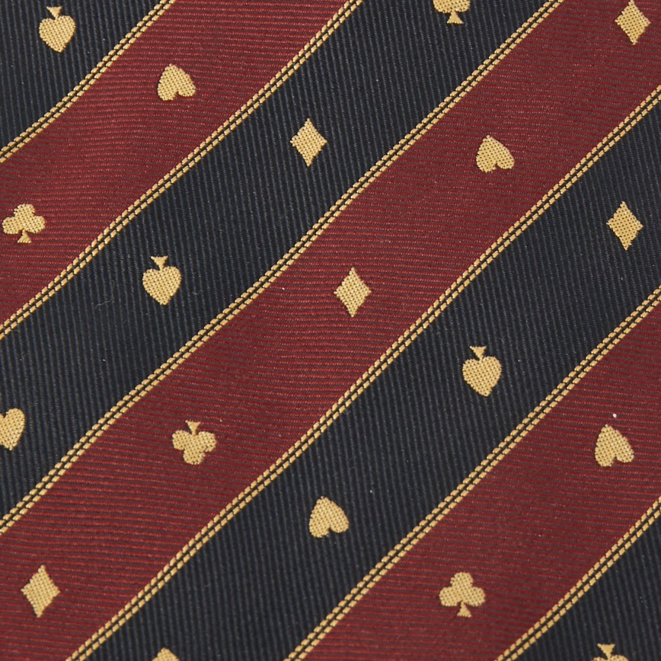 

Yves Saint Laurent Vintage Black Striped Pip Pattern Silk Tie