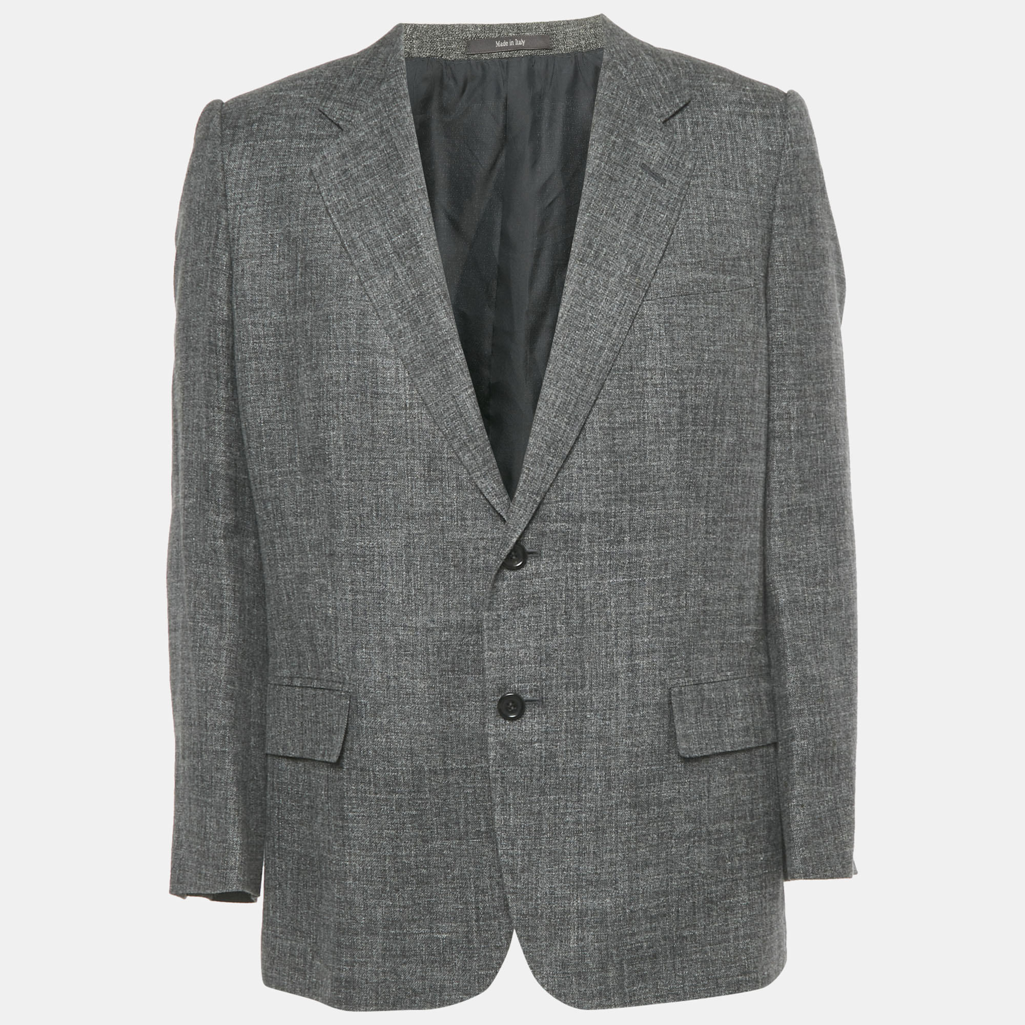 

Yves Saint Laurent Grey Linen Blend Regular Fit Blazer L