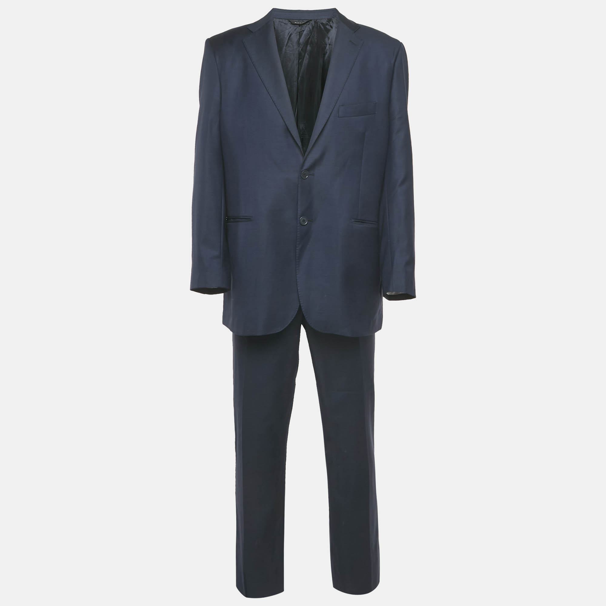 

Yves Saint Laurent Pour Homme Blue Wool Regular Fit Suit 4XL