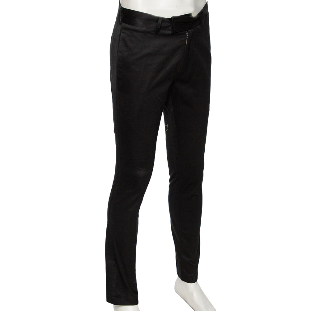 

Yves Saint Laurent Black Cotton Tailored Pants