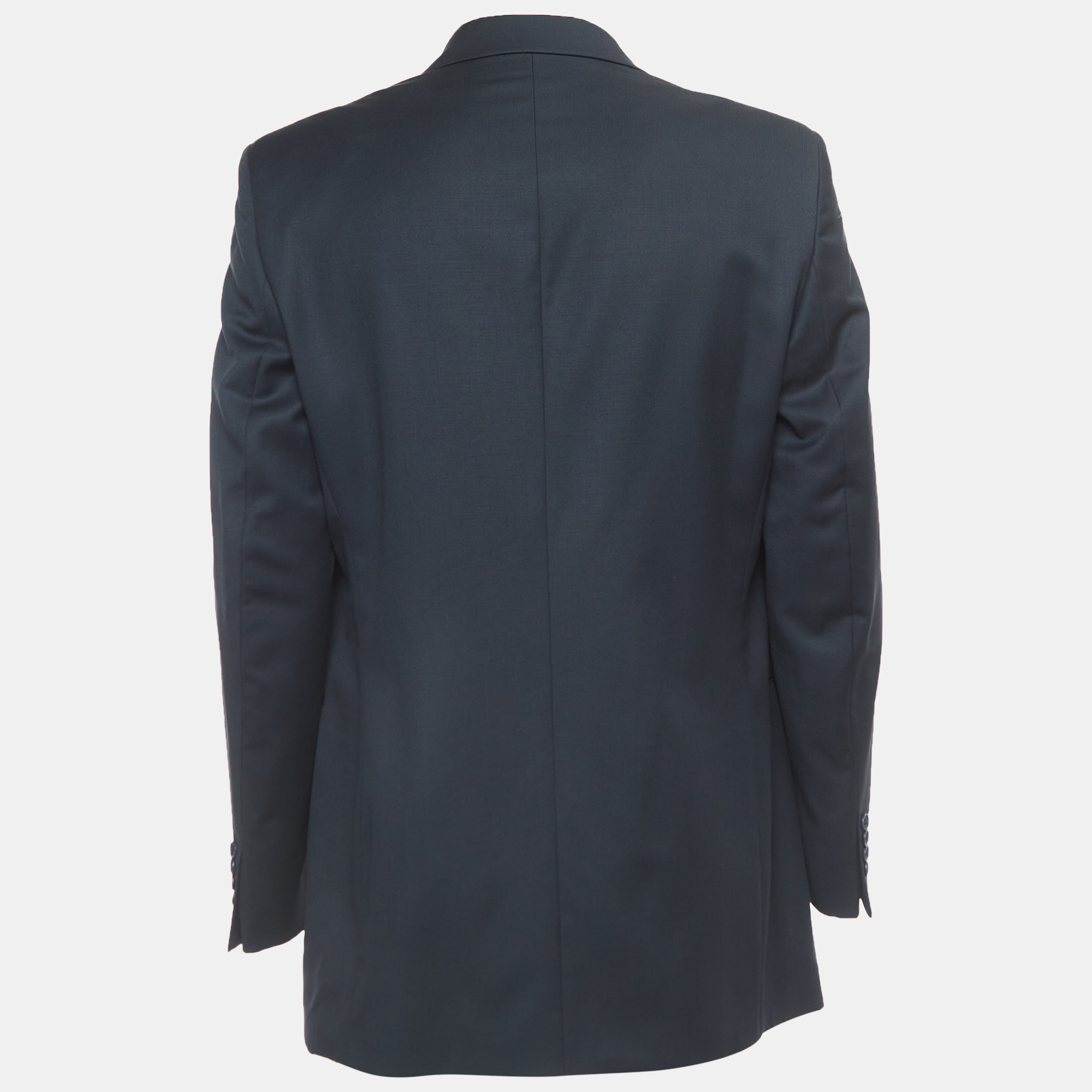 

Yves Saint Laurent Navy Blue Wool Double Breasted Blazer