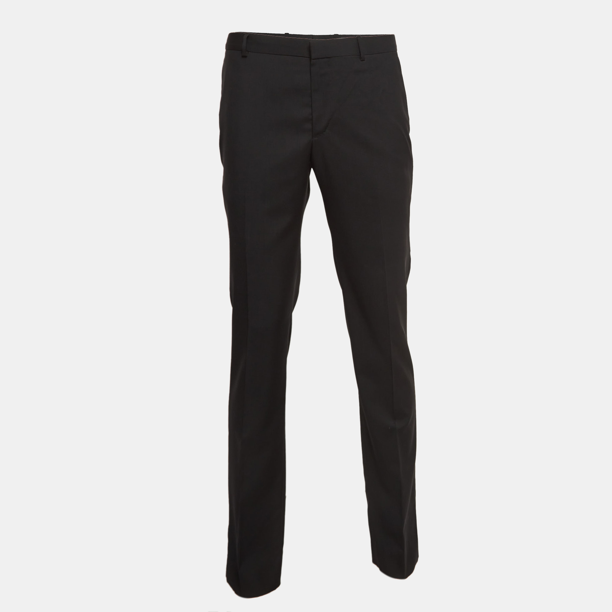 

Z Zegna Black Wool Slim Fit Trousers XL