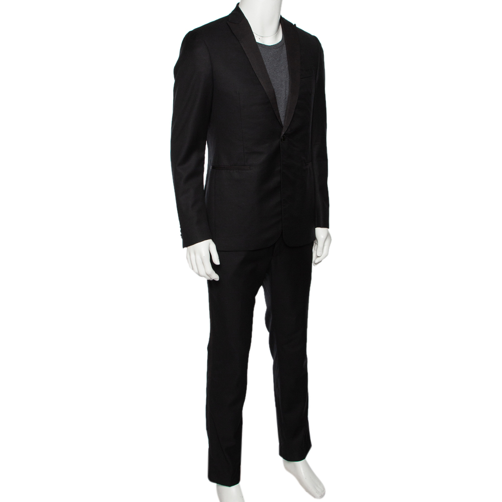 

Z Zegna Black Wool Single Breasted Blazer