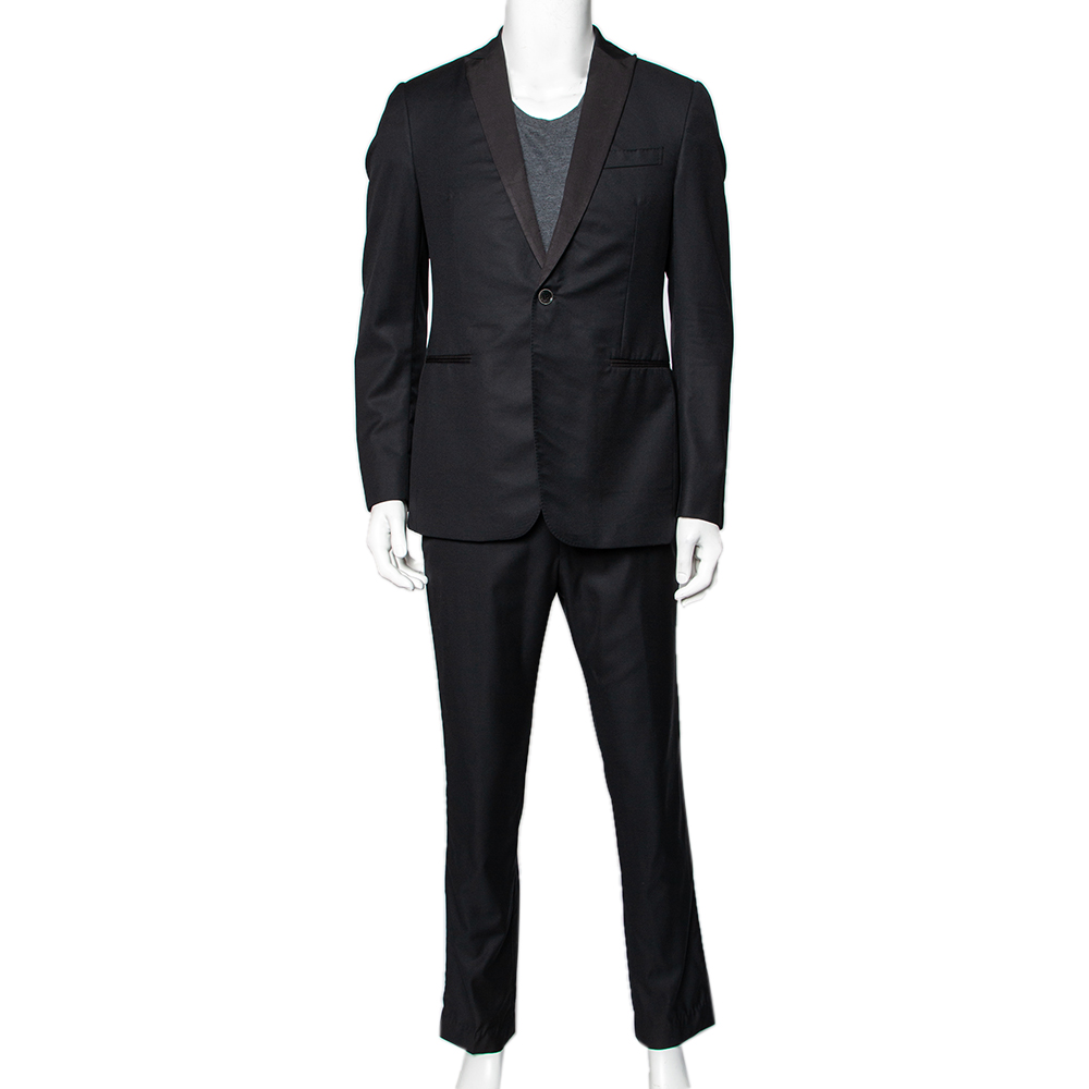 

Z Zegna Black Wool Single Breasted Suit
