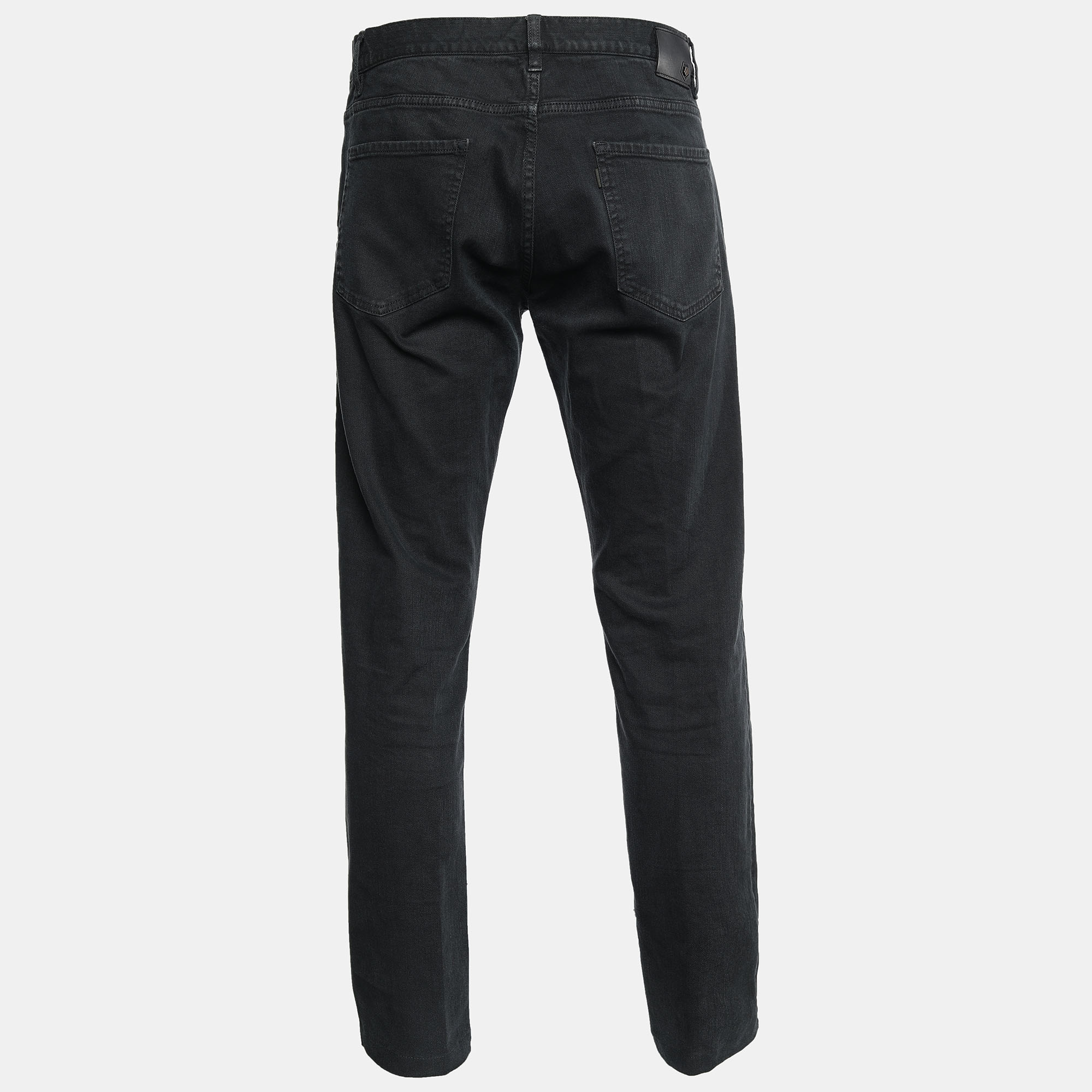 

Z Zegna Dark Grey Denim Straight Fit Jeans