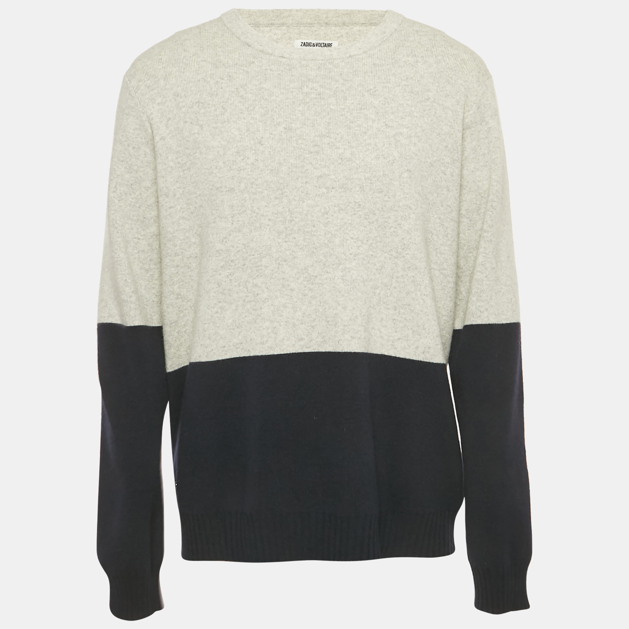 

Zadig & Voltaire Grey Wool Crew Neck Rod Jumper XL