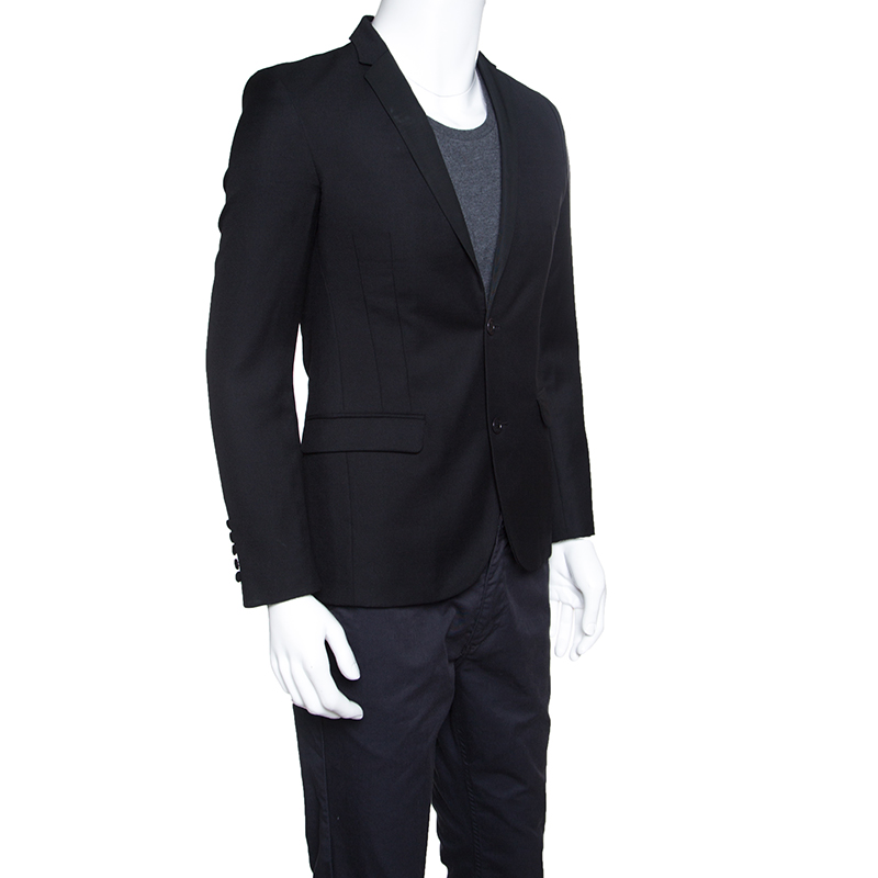 

Zadig and Voltaire Black Wool Version Smocking Blazer