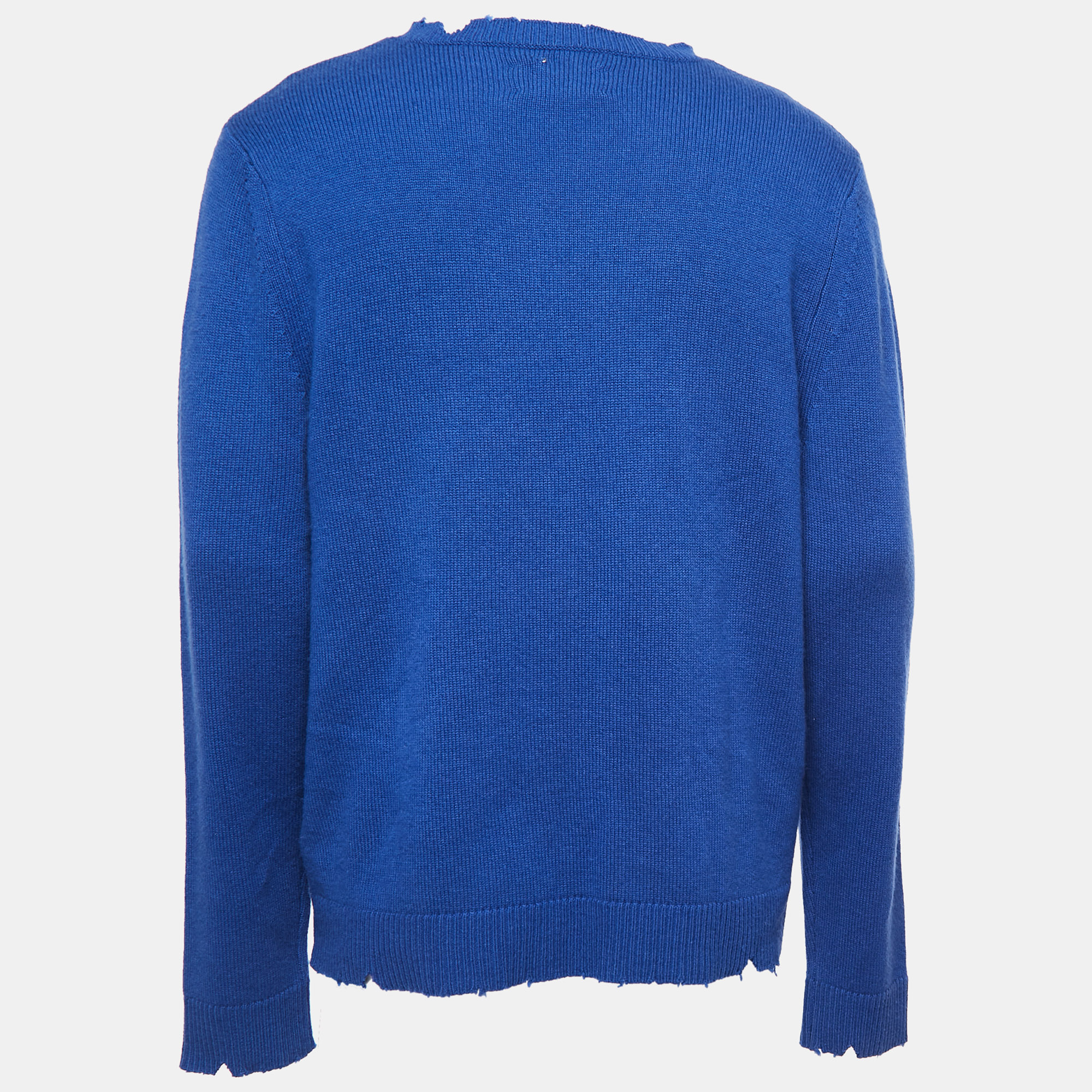 

Zadig and Voltaire Blue Wool Distressed Kennedy Grunge Pullover