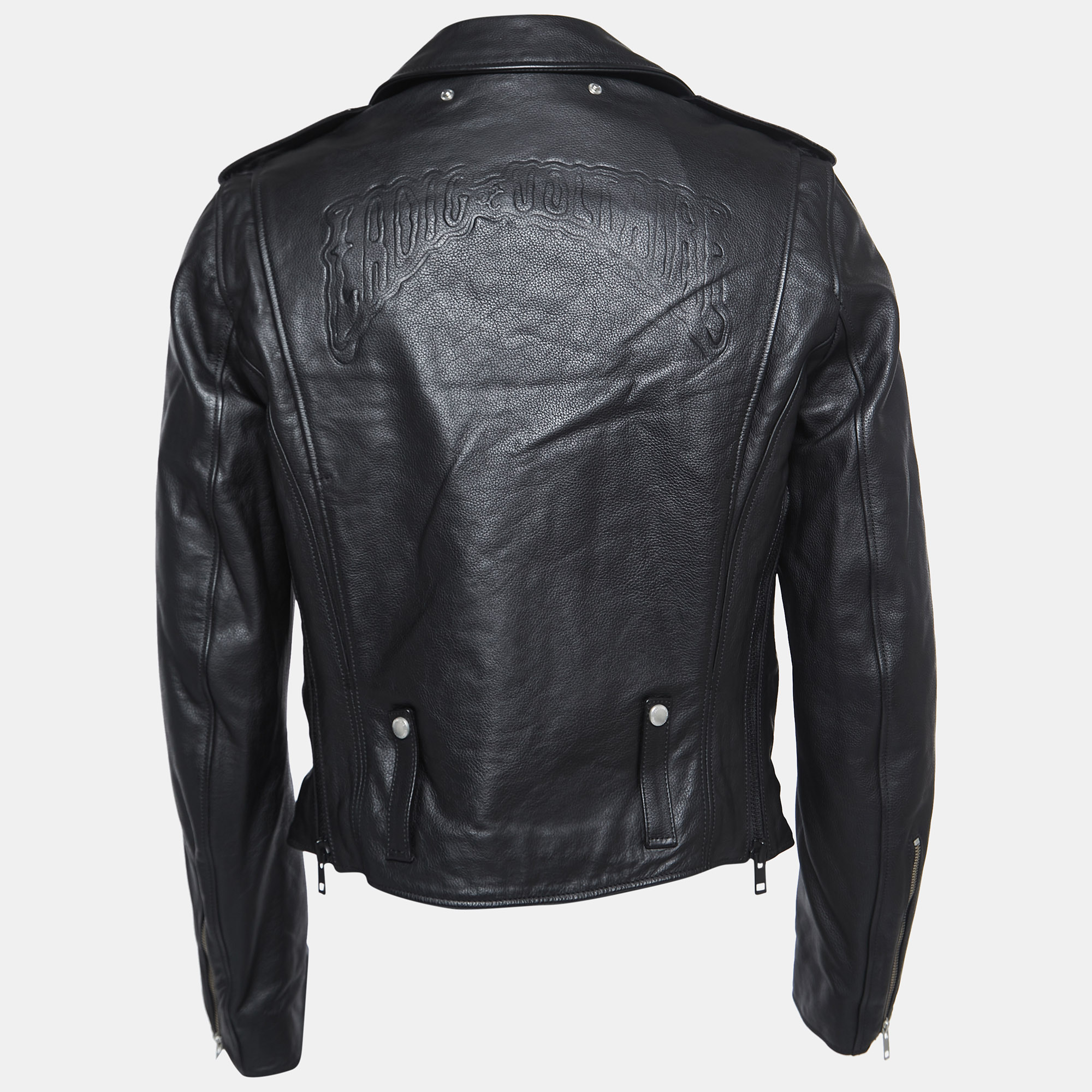 

Zadig and Voltaire Black Leather Louis Biker Jacket