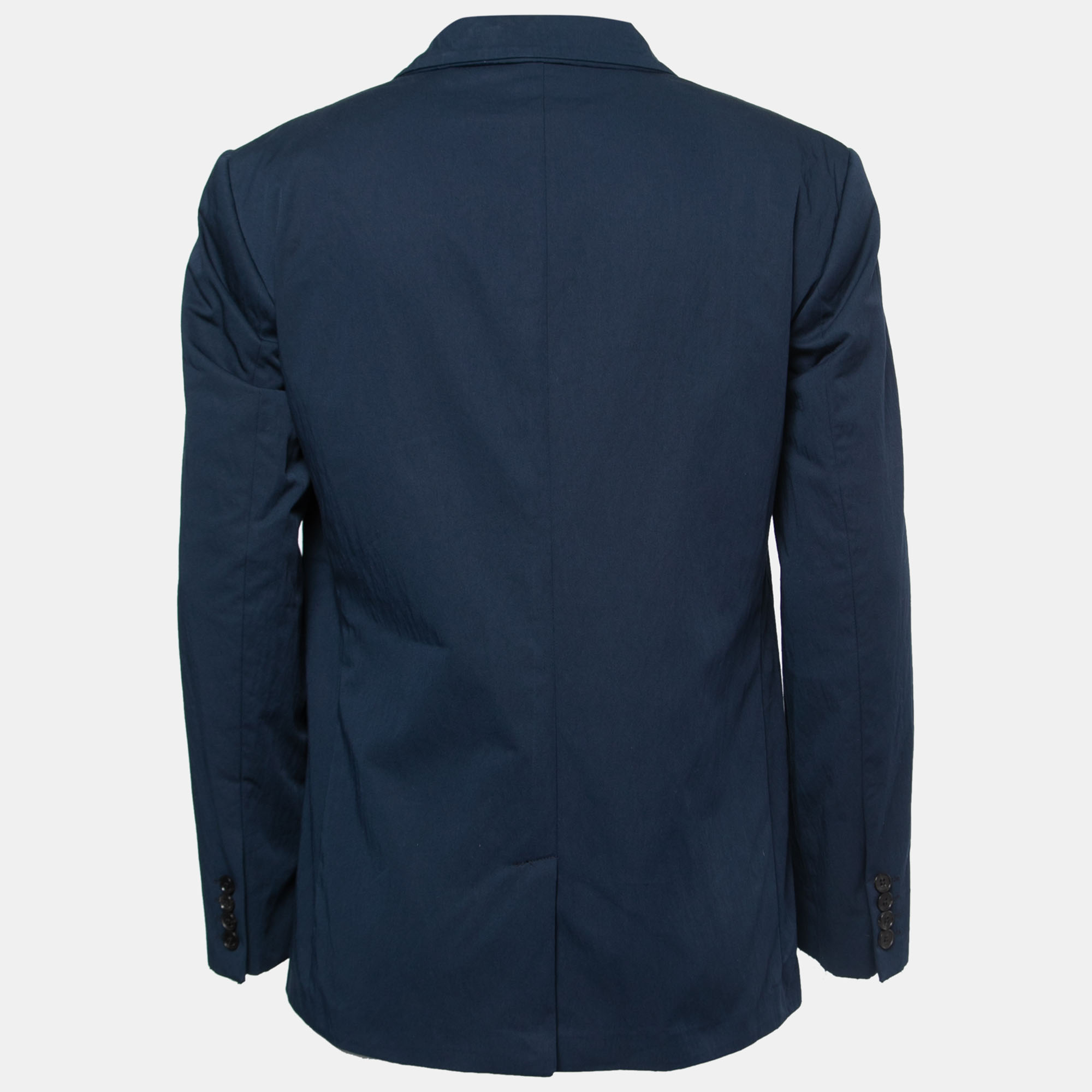 

Zadig and Voltaire Navy Blue Stretch Cotton Single-Breasted Blazer