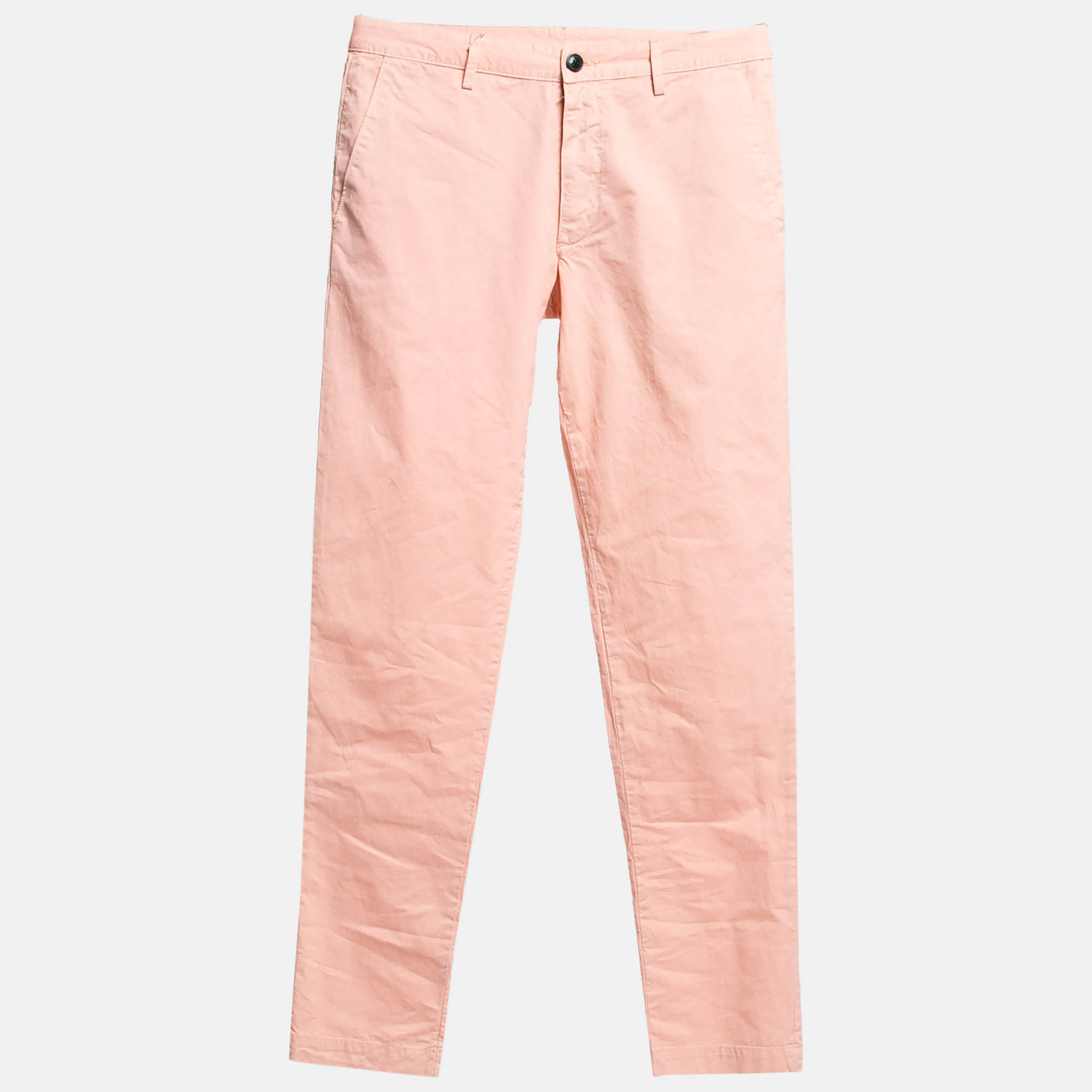 Pre-owned Zadig & Voltaire Pink Cotton Patrick Chino Trousers S