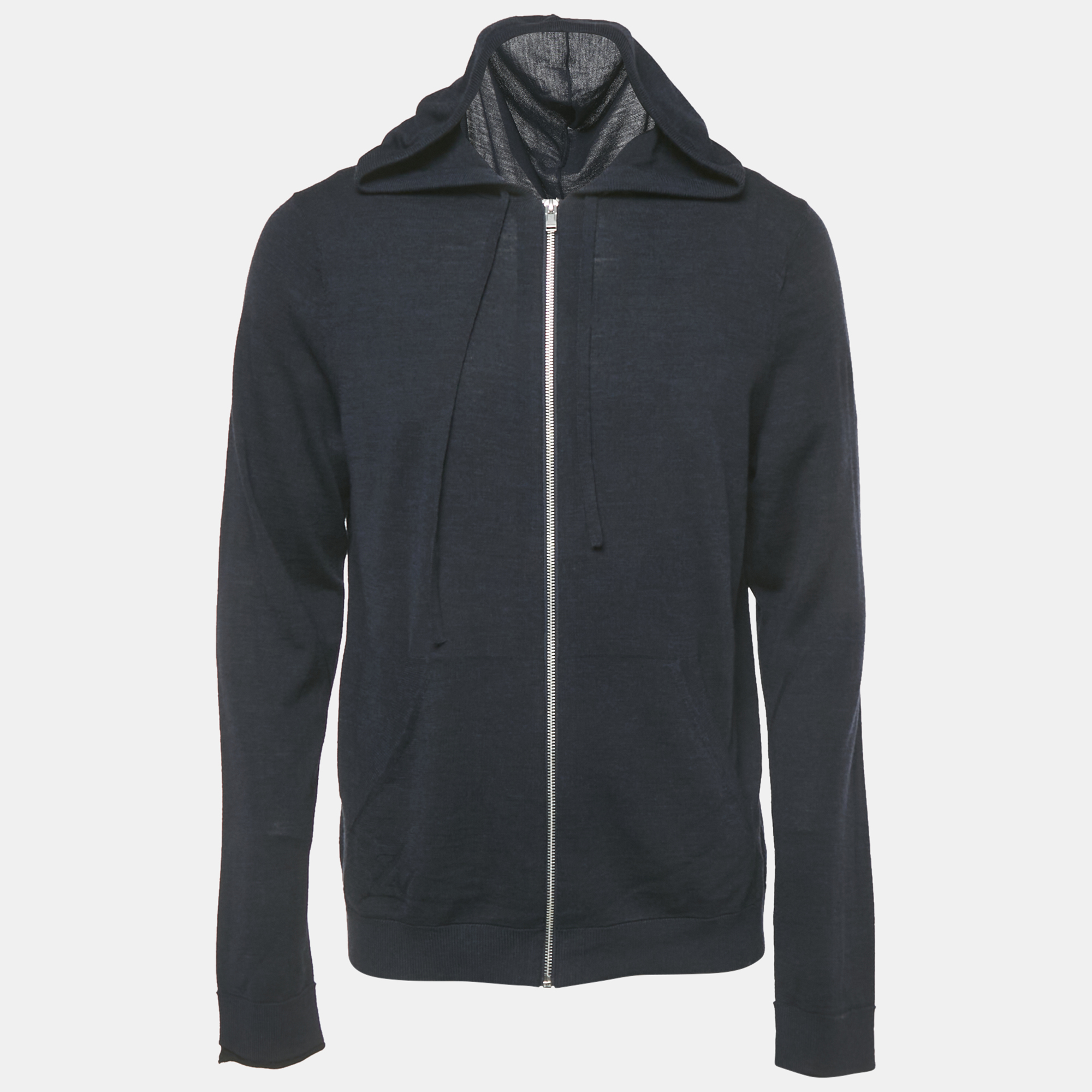 

Zadig & Voltaire Midnight Blue Zip-Up Hooded Clash Sweatshirt L