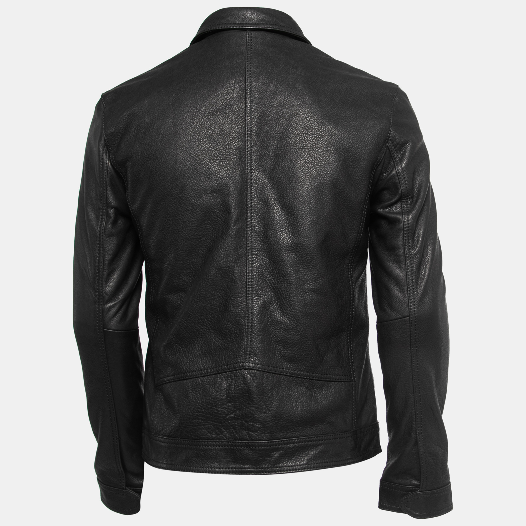 

Zadig & Voltaire Black Leather Zip Front Jacket