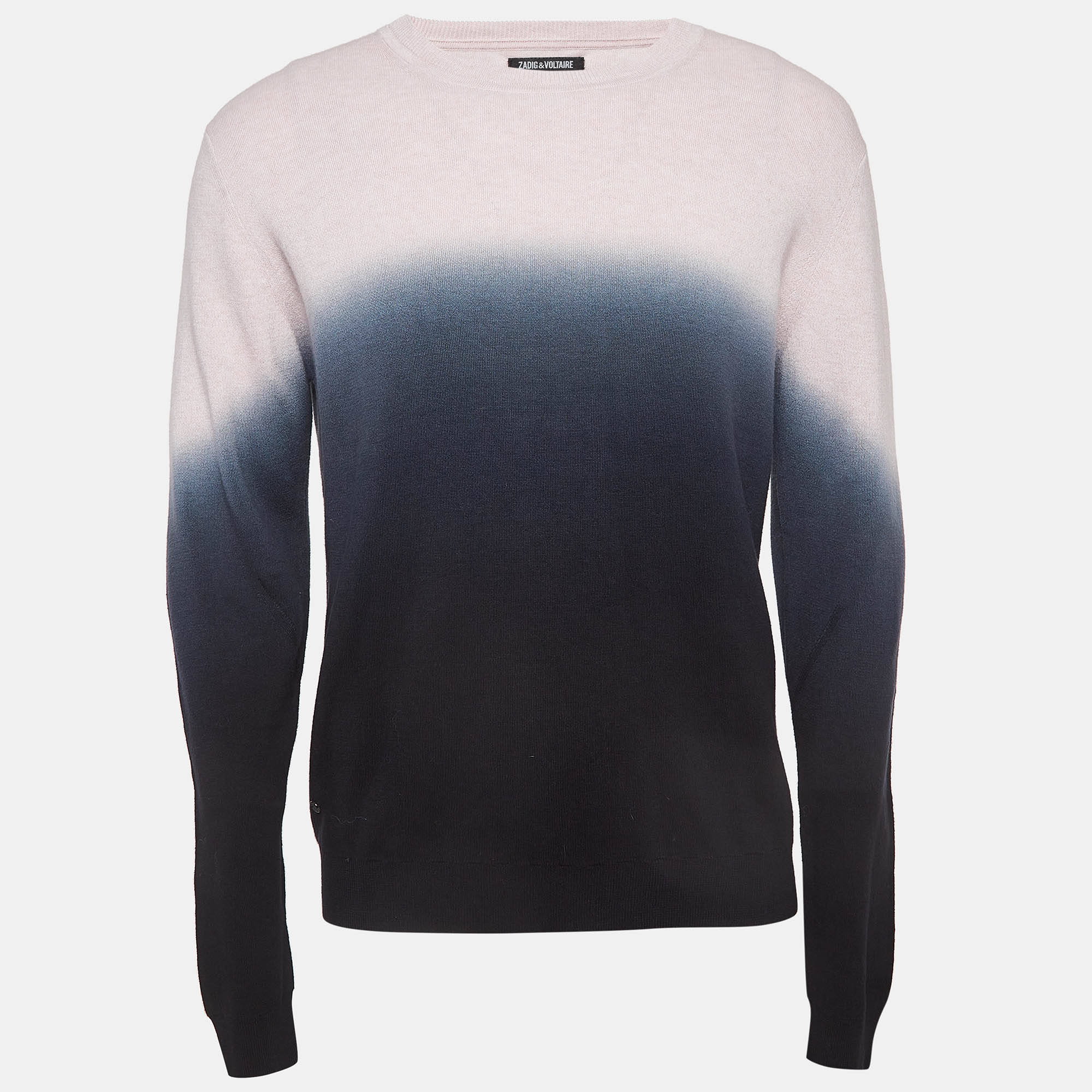 

Zadig & Voltaire Pink/Navy Blue Ombre Cotton Sweatshirt