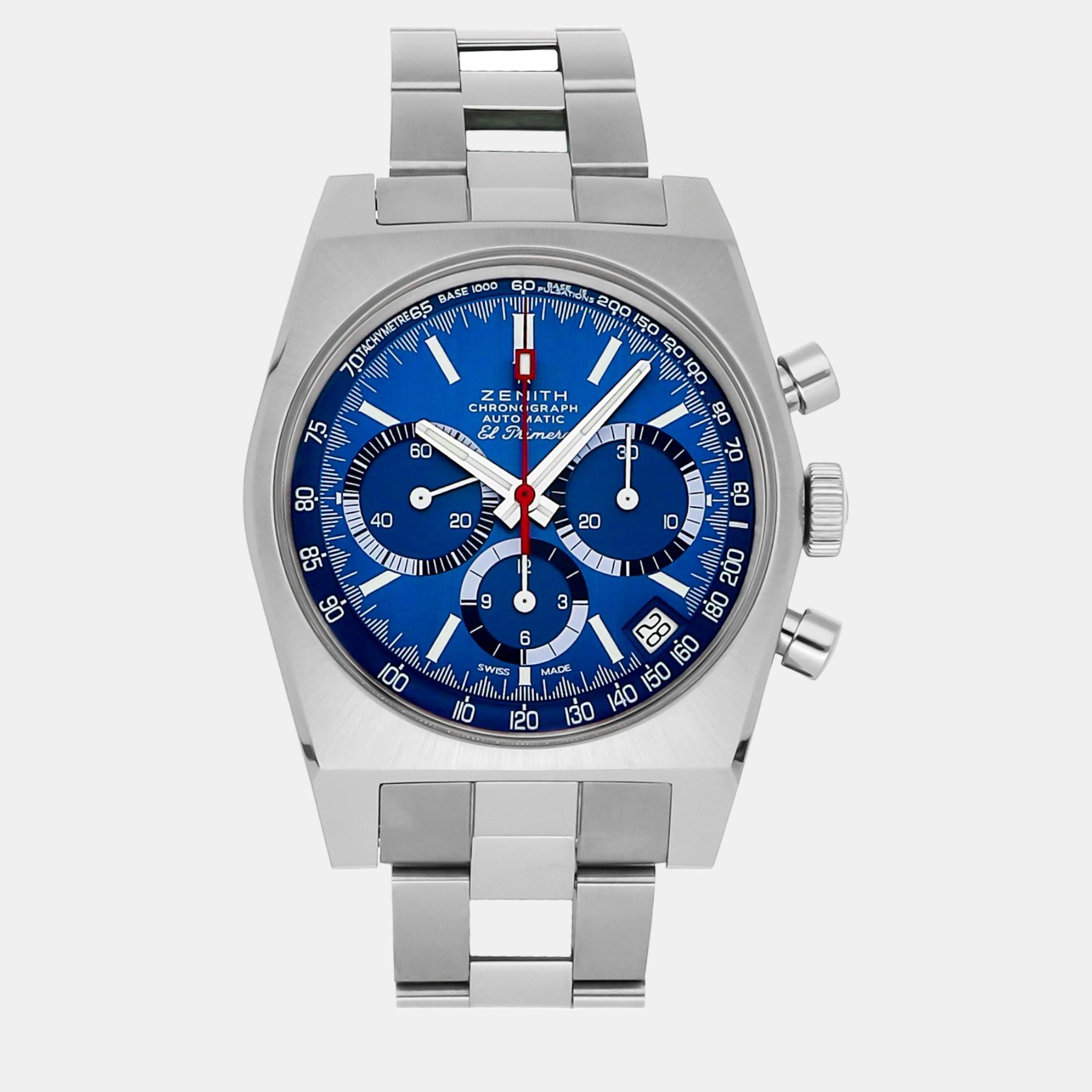 

Zenith Blue Titanium El Primero 95.A3818.400/51.M3818 Automatic Men's Wristwatch 37 mm