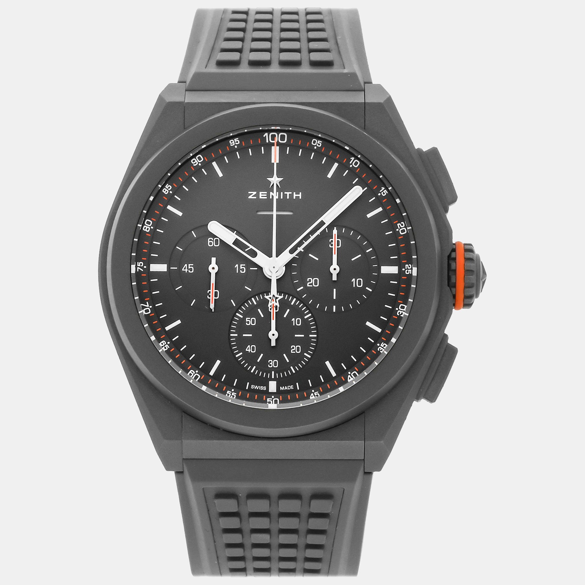 

Zenith Grey Titanium El Primero Pilot Automatic Chronograph Men's Wristwatch 44 mm