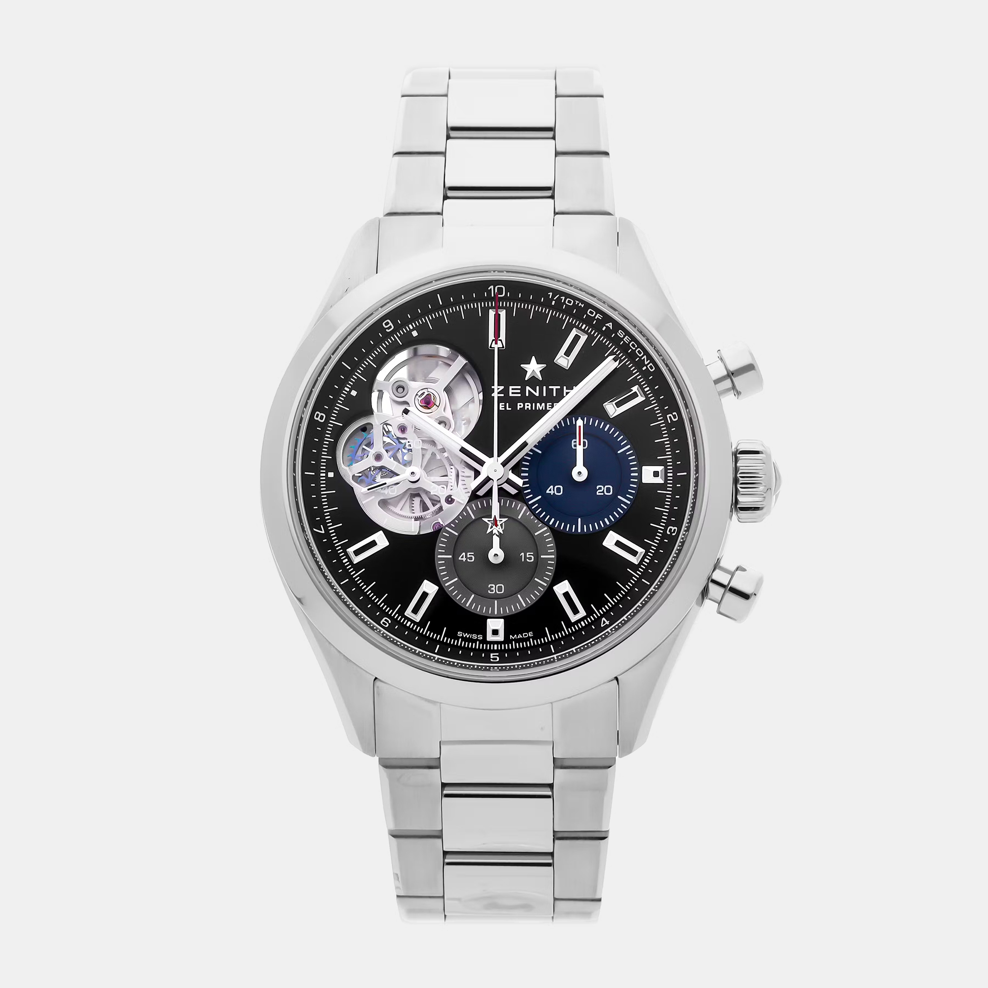 

Zenith Chronomaster Open 03.3300.3604/21.M3300 Automatic Black Stainless Steel Men's Wristwatch 40mm