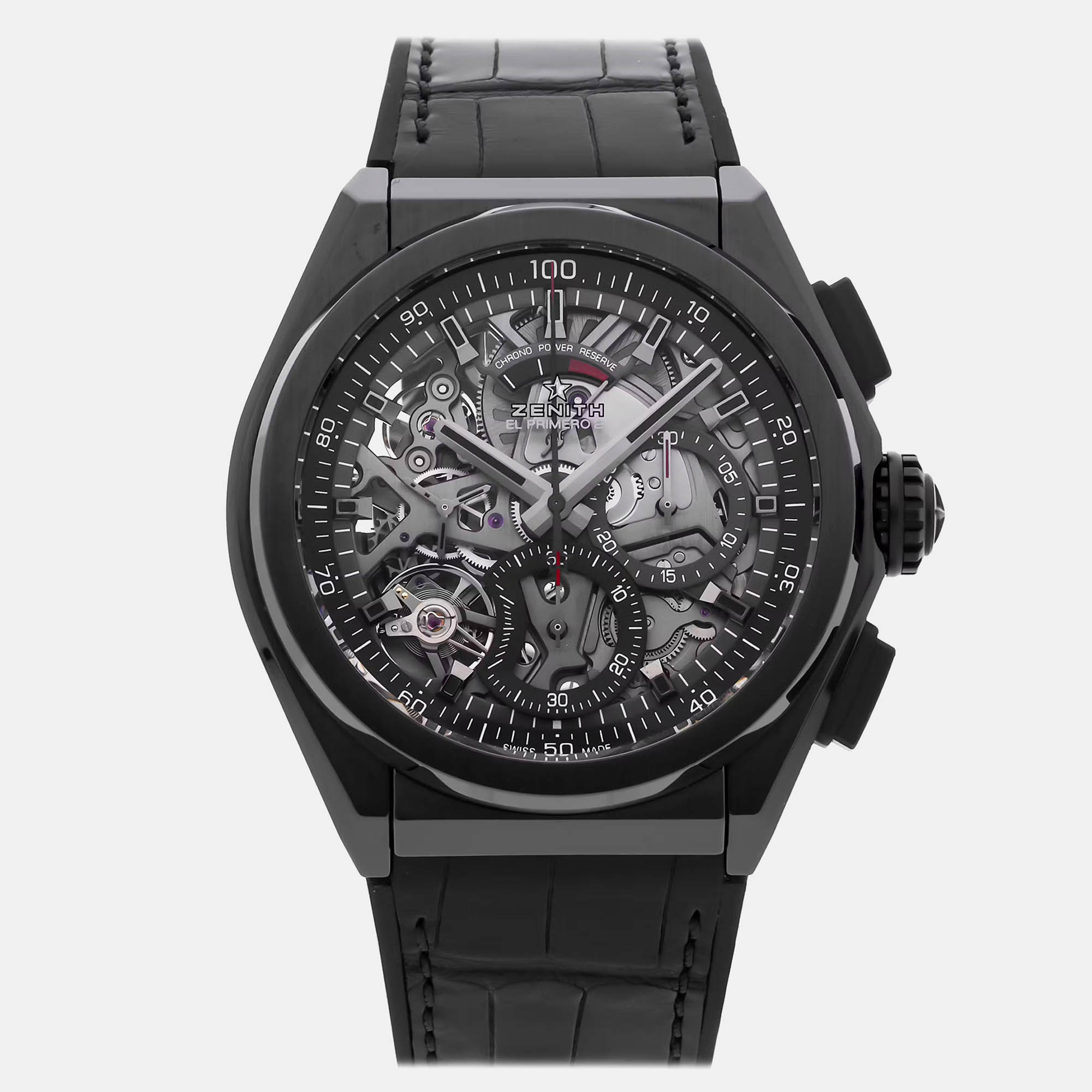 

Pre-Owned Zenith Defy El Primero 21 49.9000.9004/78.R582 Men's Watch Automatic 44 mm, Black