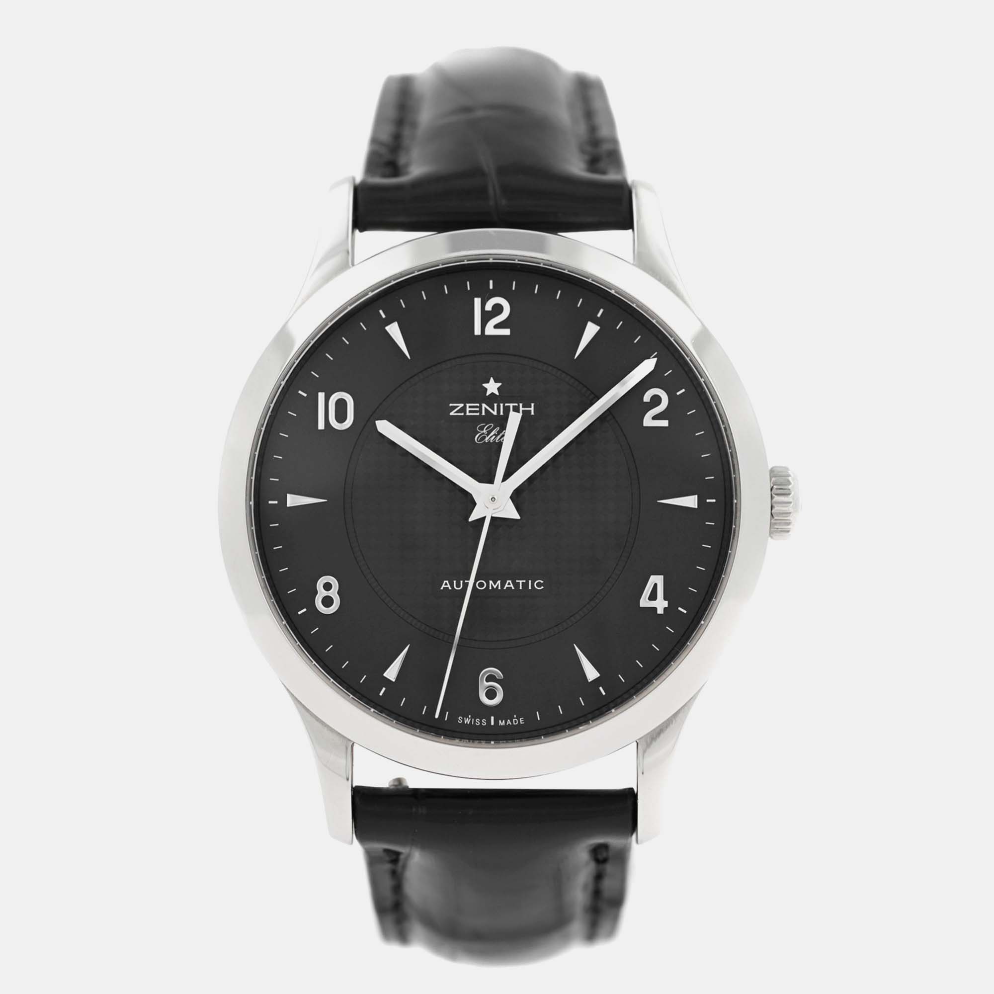 

Zenith Class Elite 03.1125.679 Automatic Stainless Steel Men's Wristwatch, Black