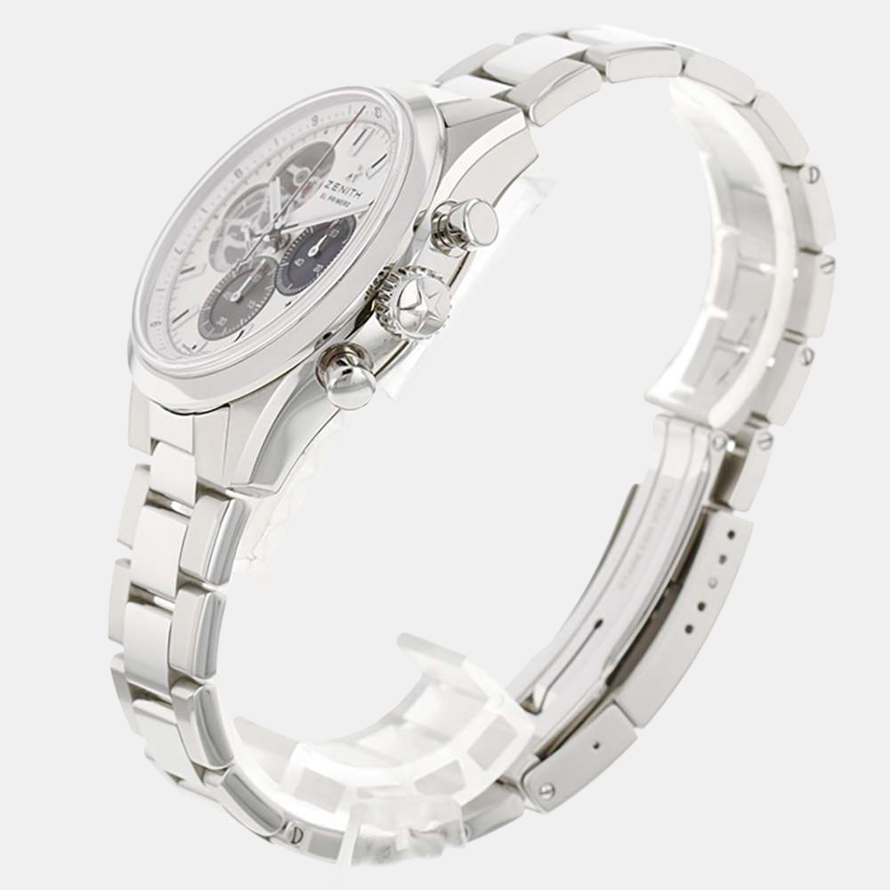 

Zenith Silver Stainless Steel Chronomaster 03.3300.3604/69.M3300 Automatic Men's Wristwatch 39.5 mm