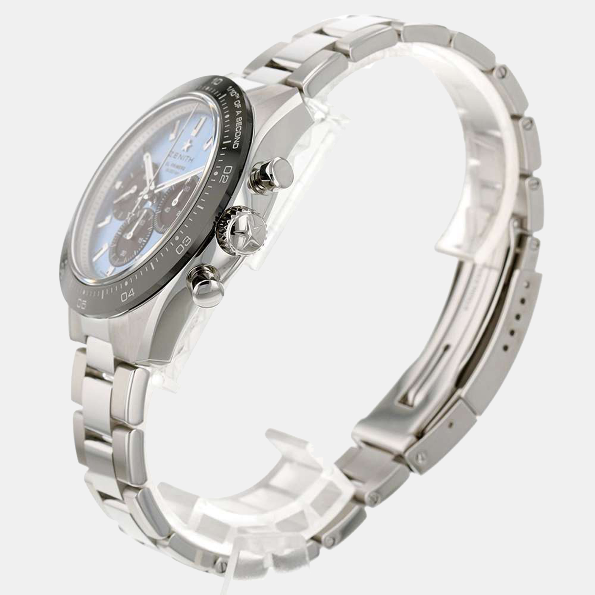 

Zenith Blue Stainless Steel Chronomaster Yoshida 03.3104.3600/54.M3100 Automatic Men's Wristwatch 41 mm